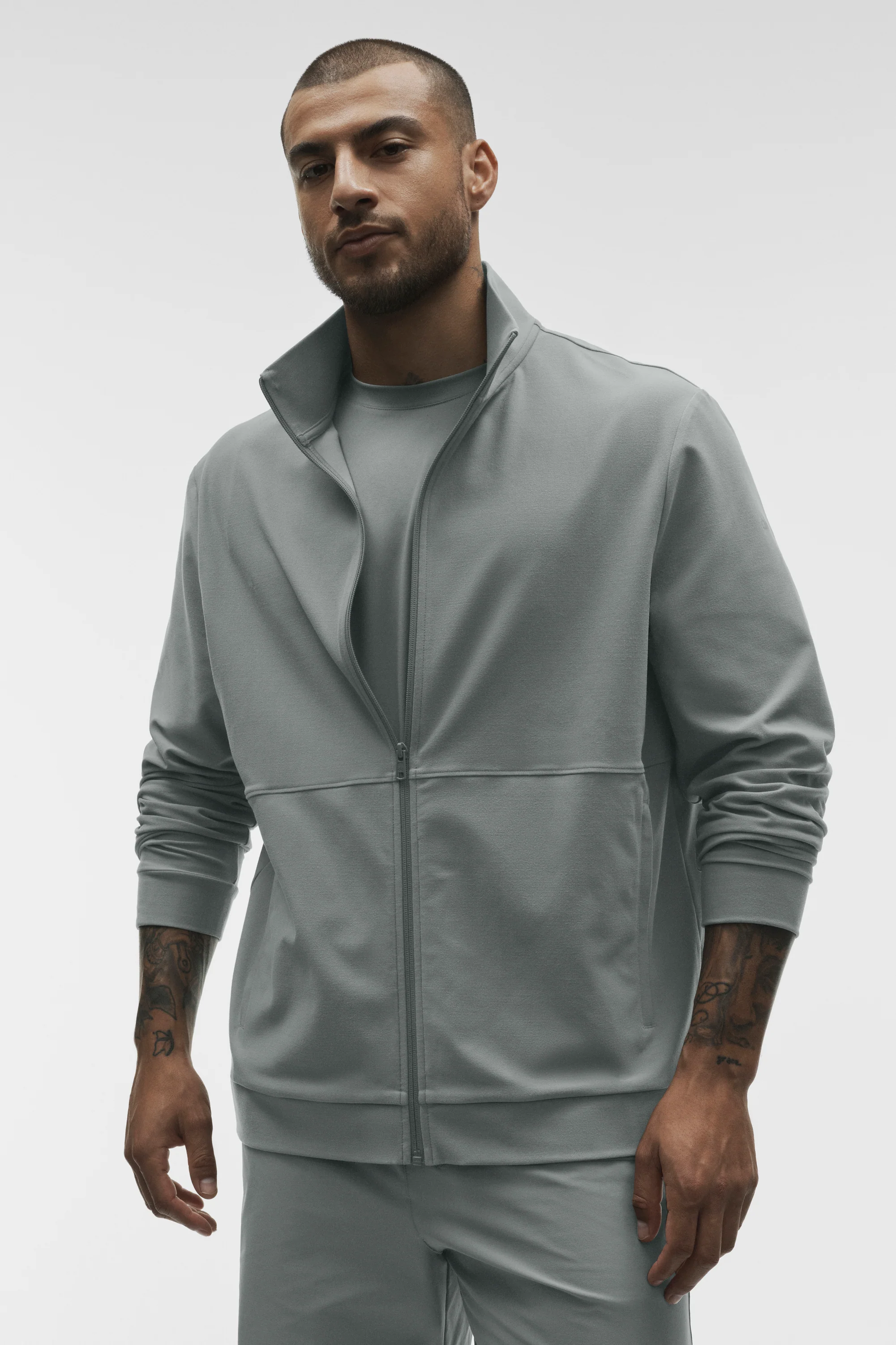 Veste Homme Conquer Max Mock Neck Full Zip Monument