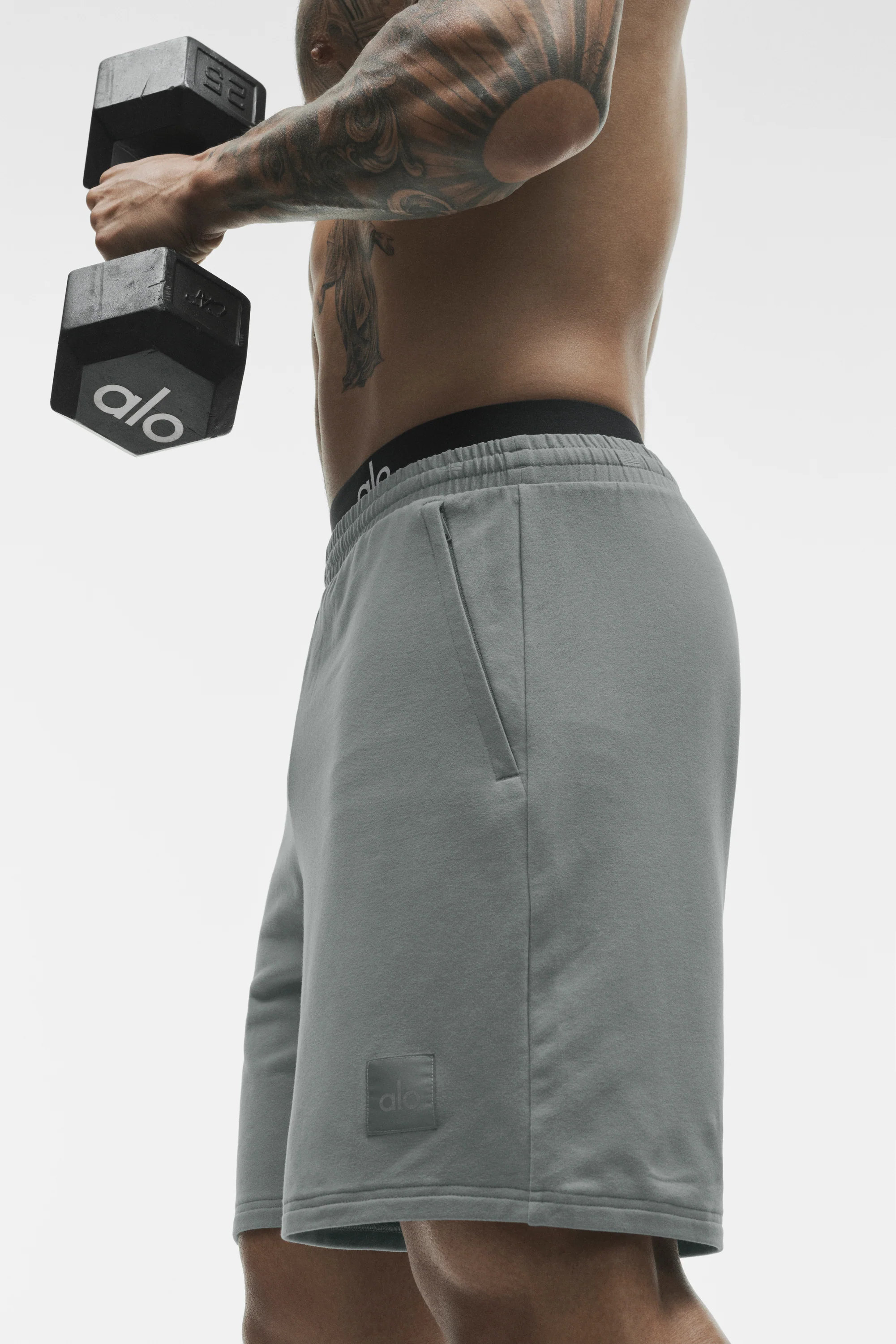 7 Inch Double Take Short in Monument Ultra-Soft Midweight Fabric