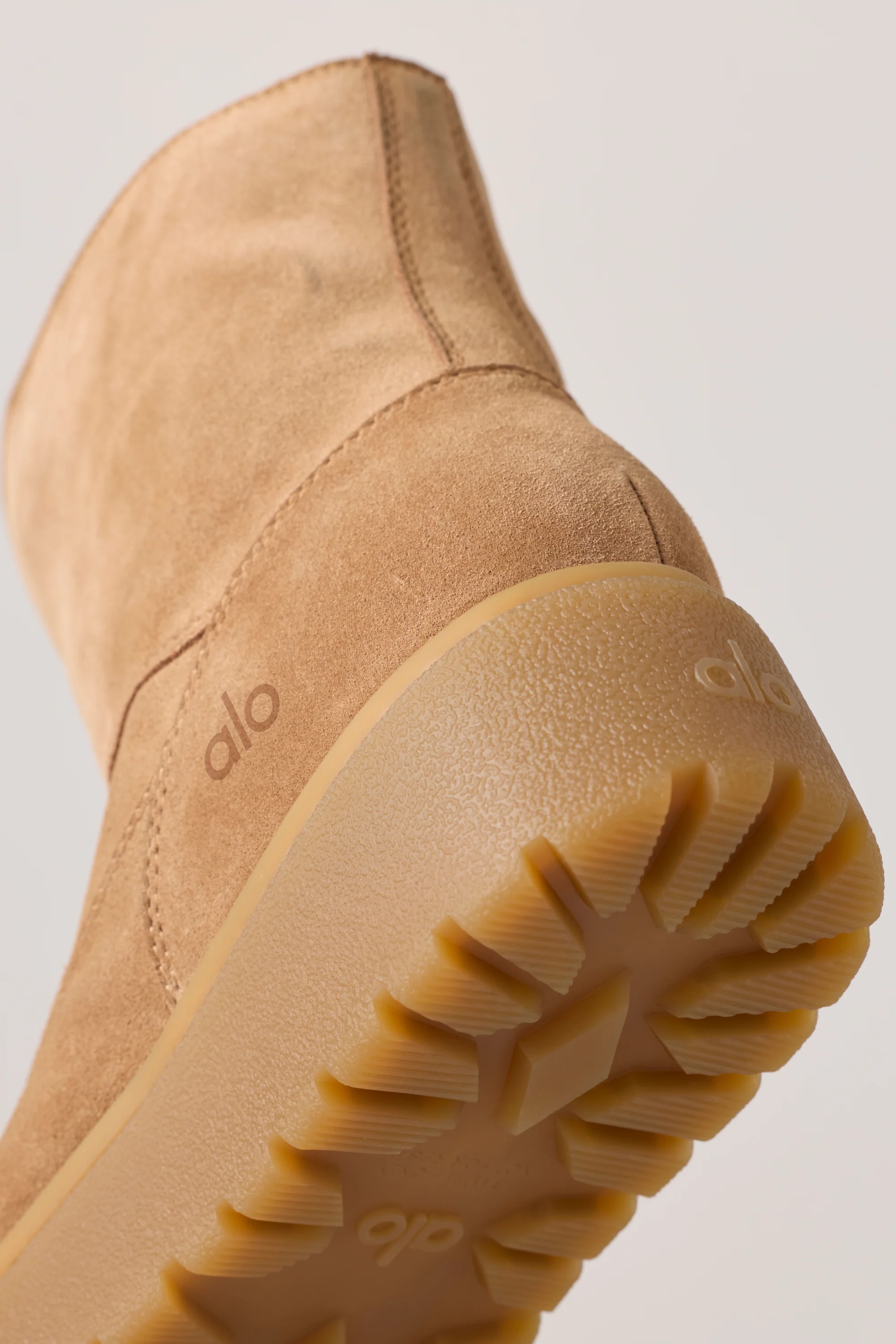 ALO Malibu Boot in Rich Chestnut Suede with Faux Fur