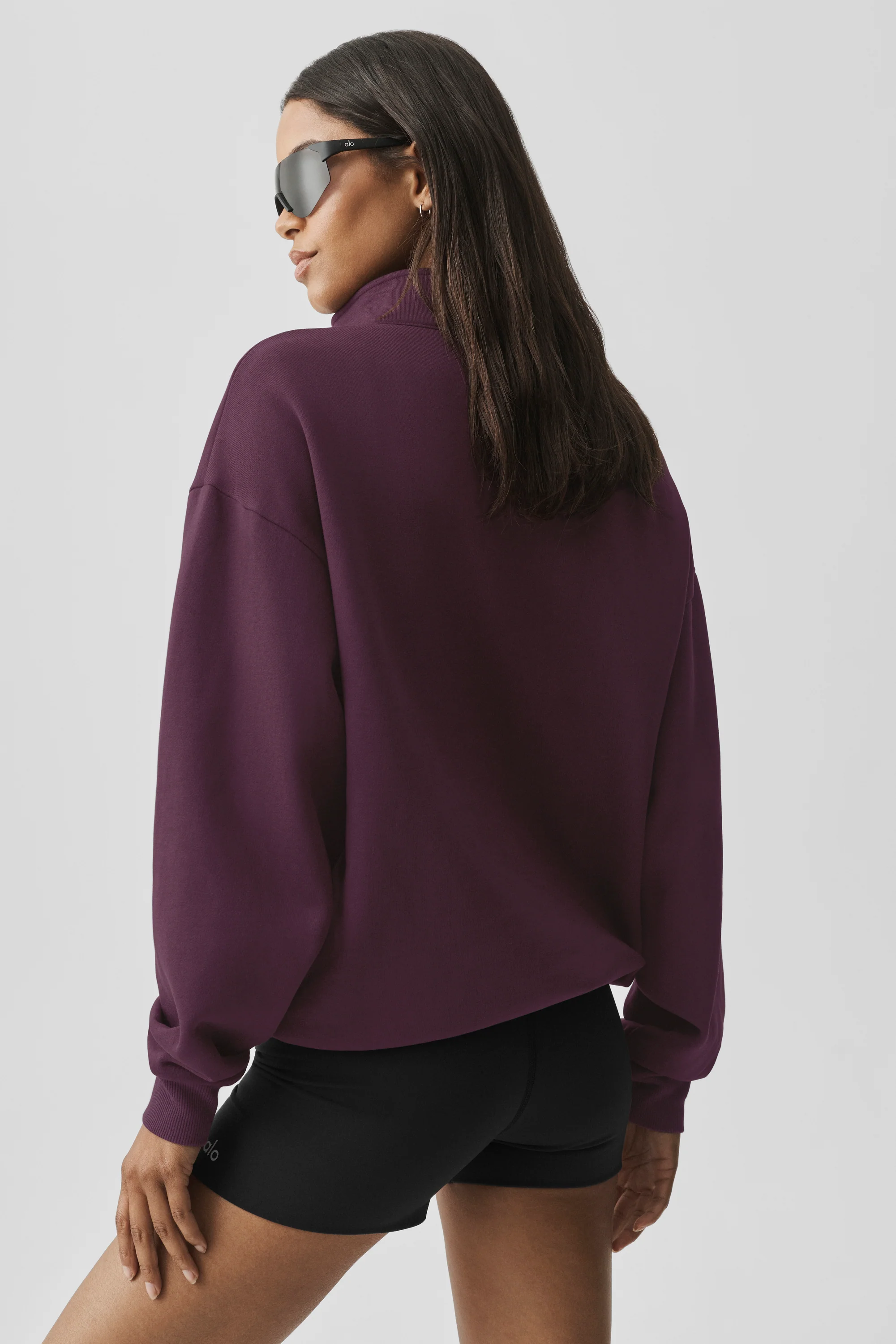 Accolade 1/4 Zip Pullover Rich Bordeaux Loungewear