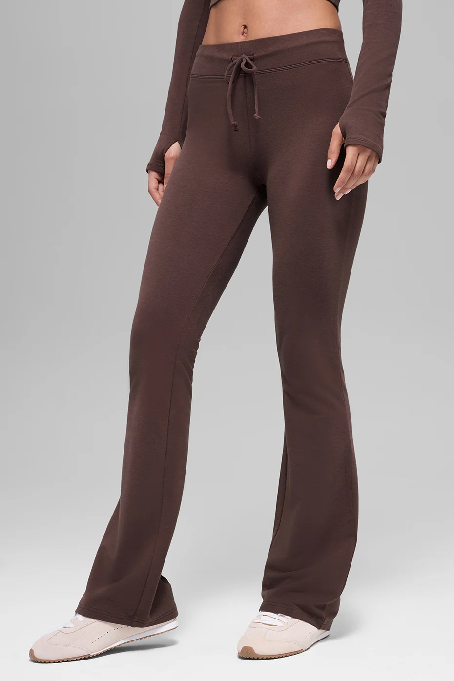 Sway Bootcut Sweatpant in Brownstone with Cotton Modal Fabric