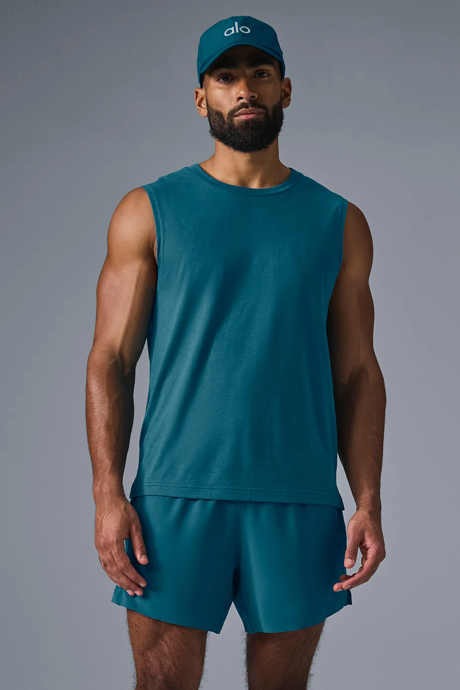 The Triumph Muscle Tank in Oceanic Teal for Men