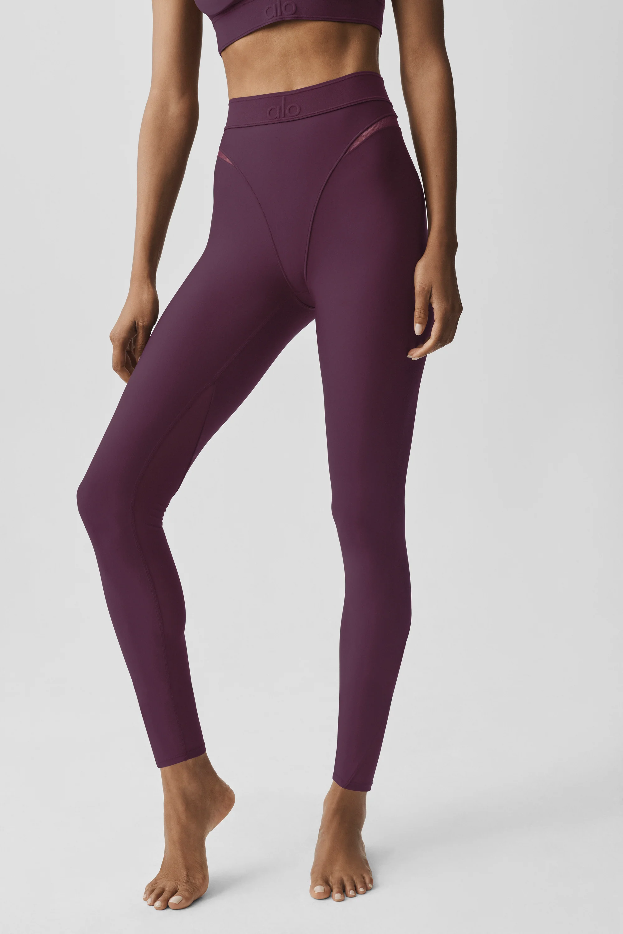 Airlift High-Waist 7/8 Rebel Legging in Rich Bordeaux