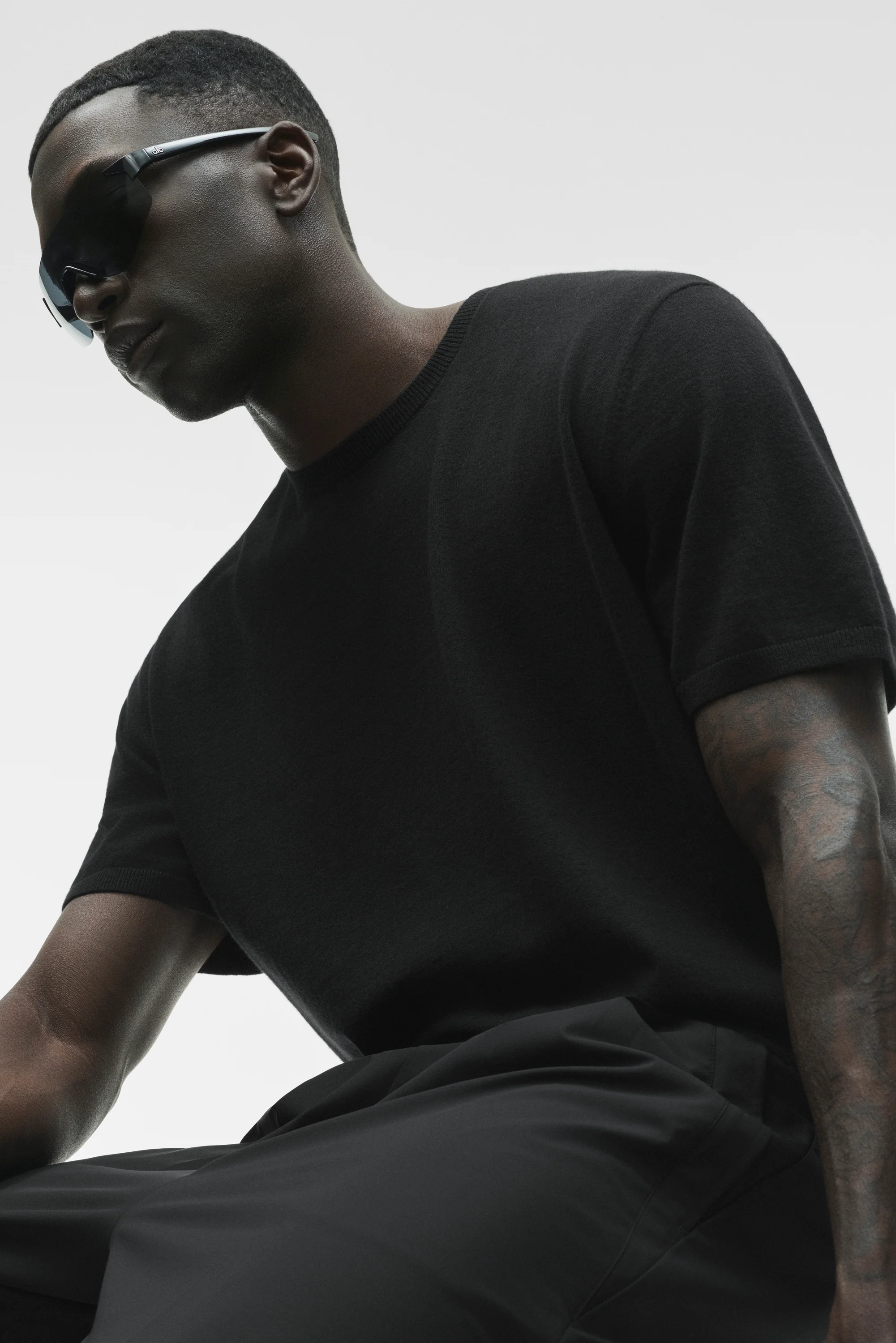 Occhiali da sole ALO Speed con montatura in nylon nero e lente a visiera
