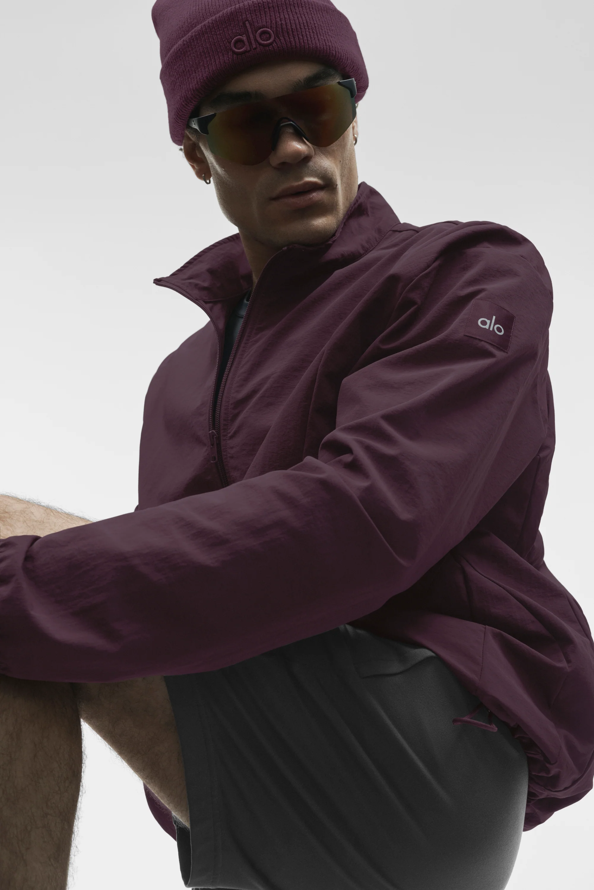 Takeaway Track Full Zip Jacket - Rich Bordeaux