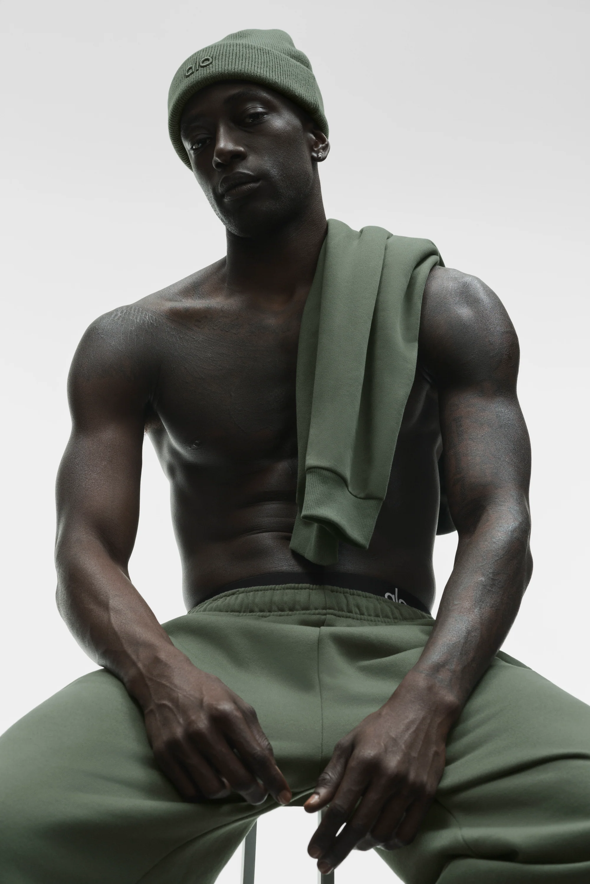 Notable Beanie in Bamboo Green – gerippte Strickmütze