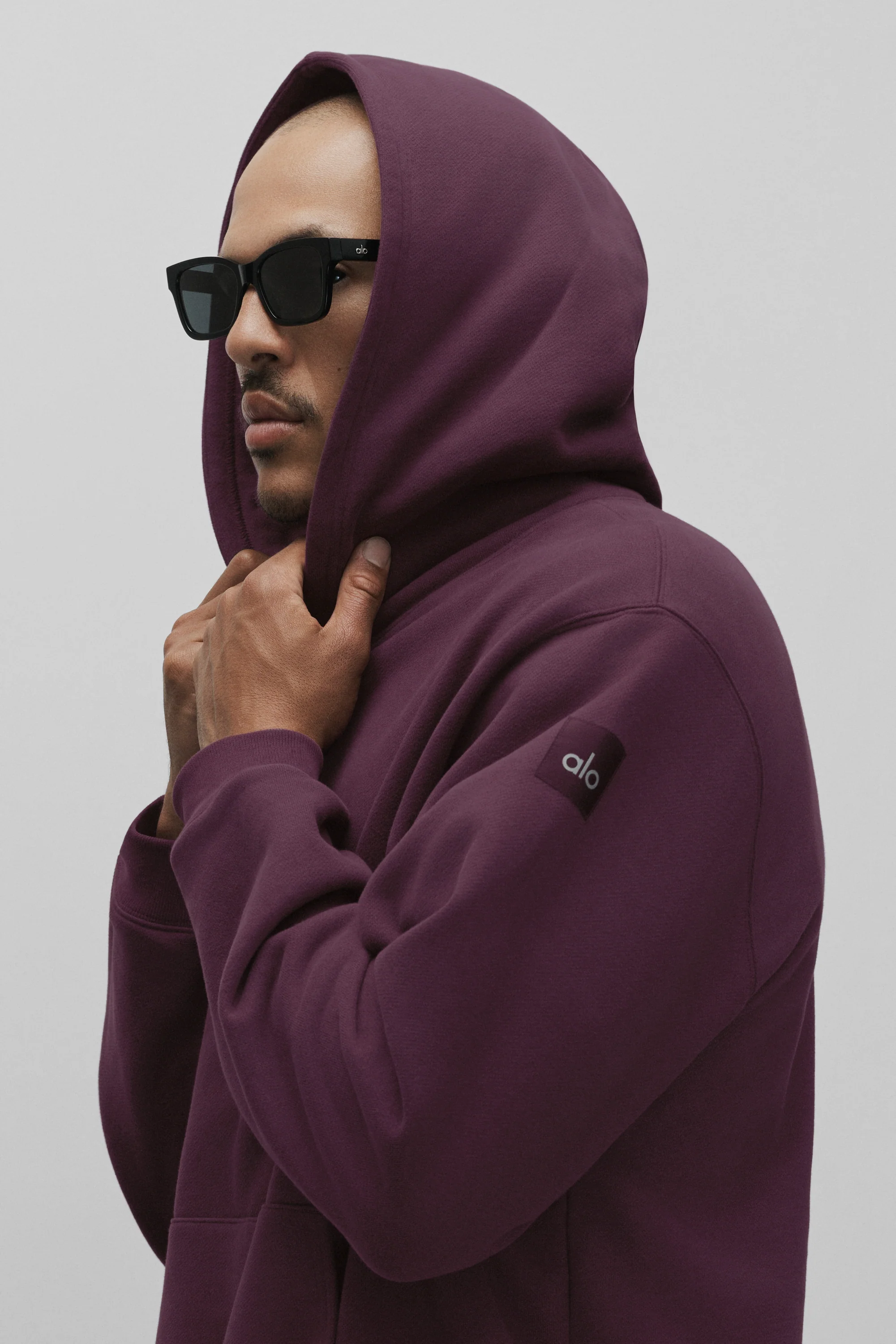 Renown Heavy Weight Hoodie in Rich Bordeaux French Terry