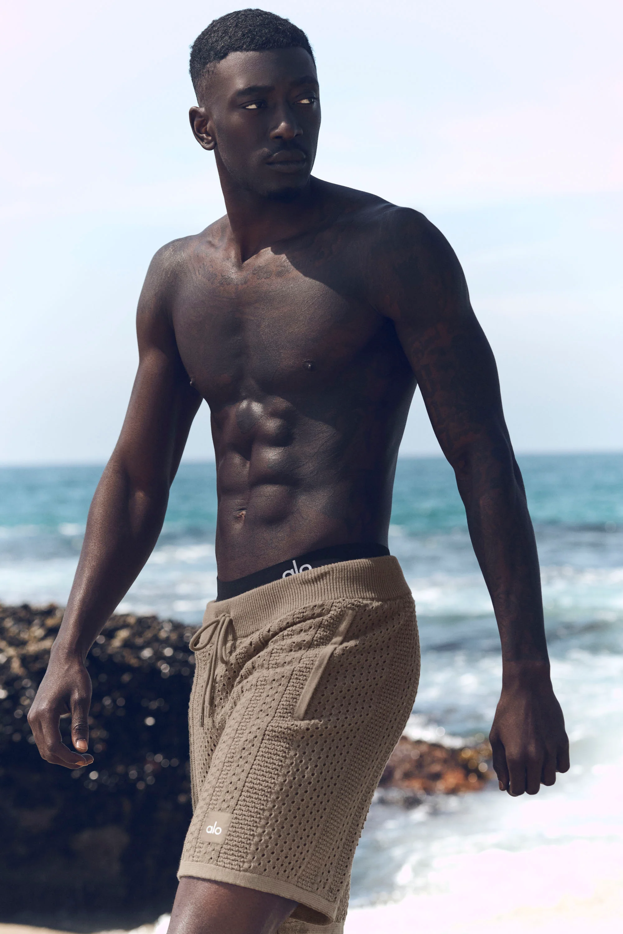 7 Inch Coastline Knit-shorts i Gravel