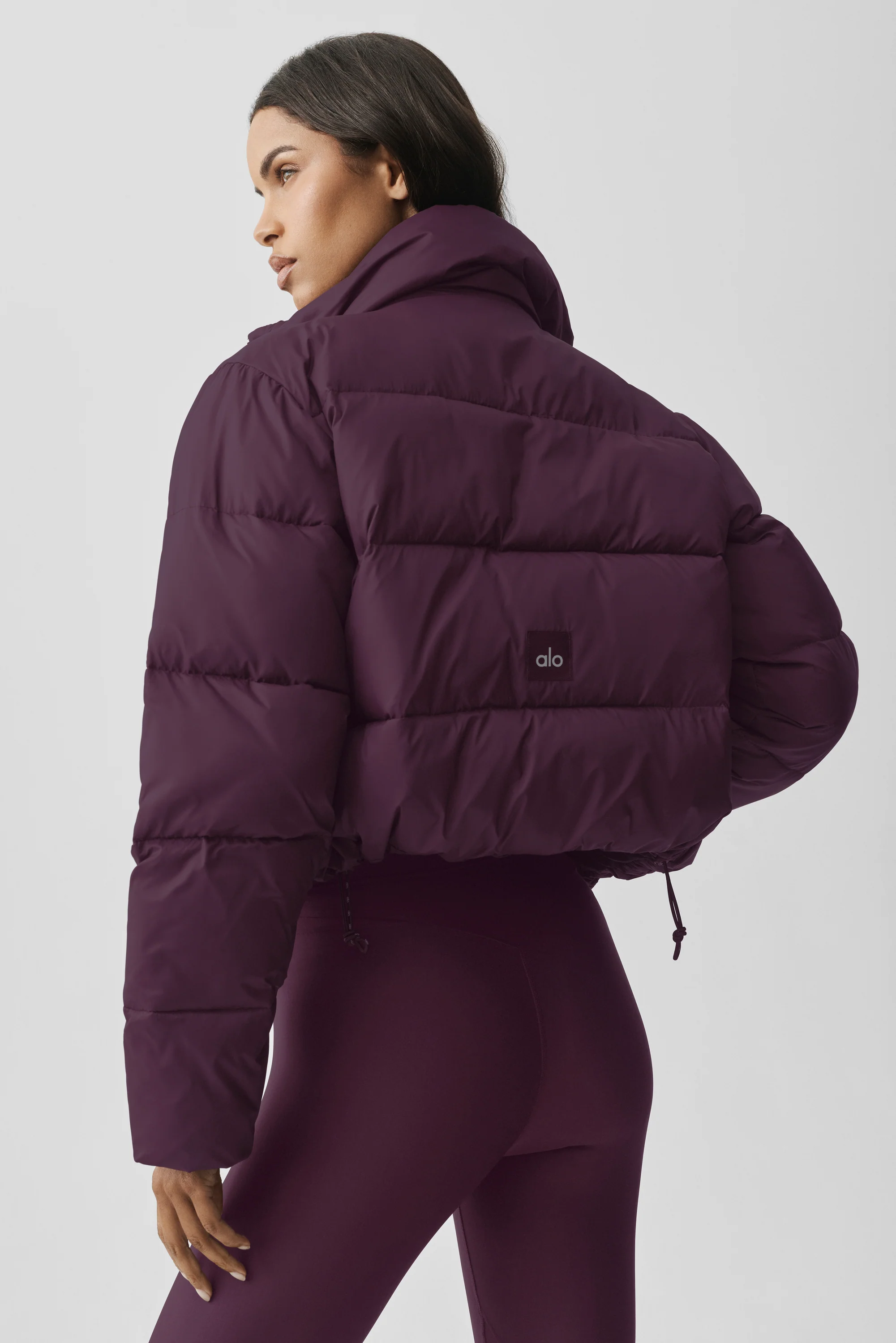 Gold Rush Puffer Jacket in Rich Bordeaux Ripstop