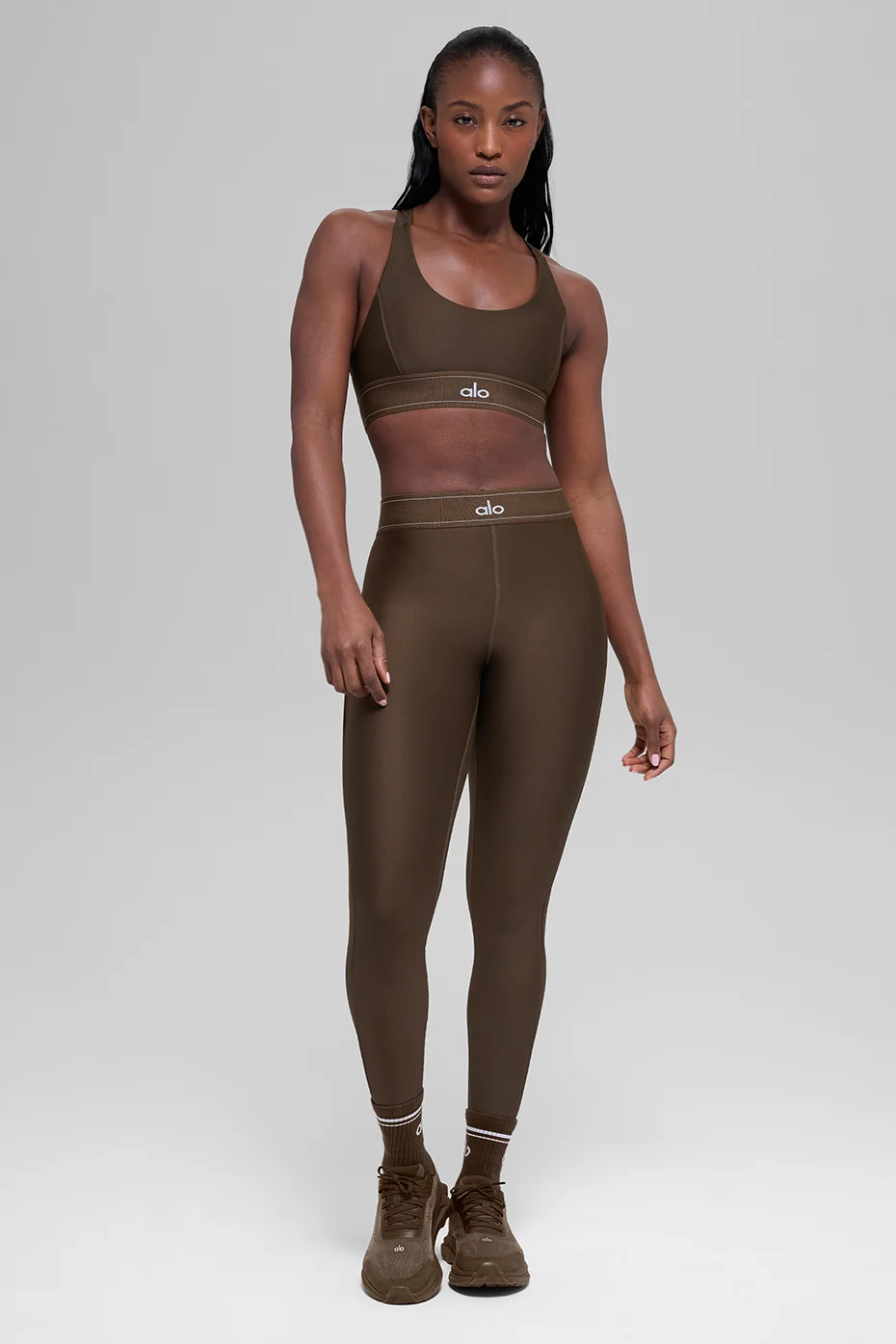 Airlift Suit Up Bra in Espresso, Medium-Impact Support
