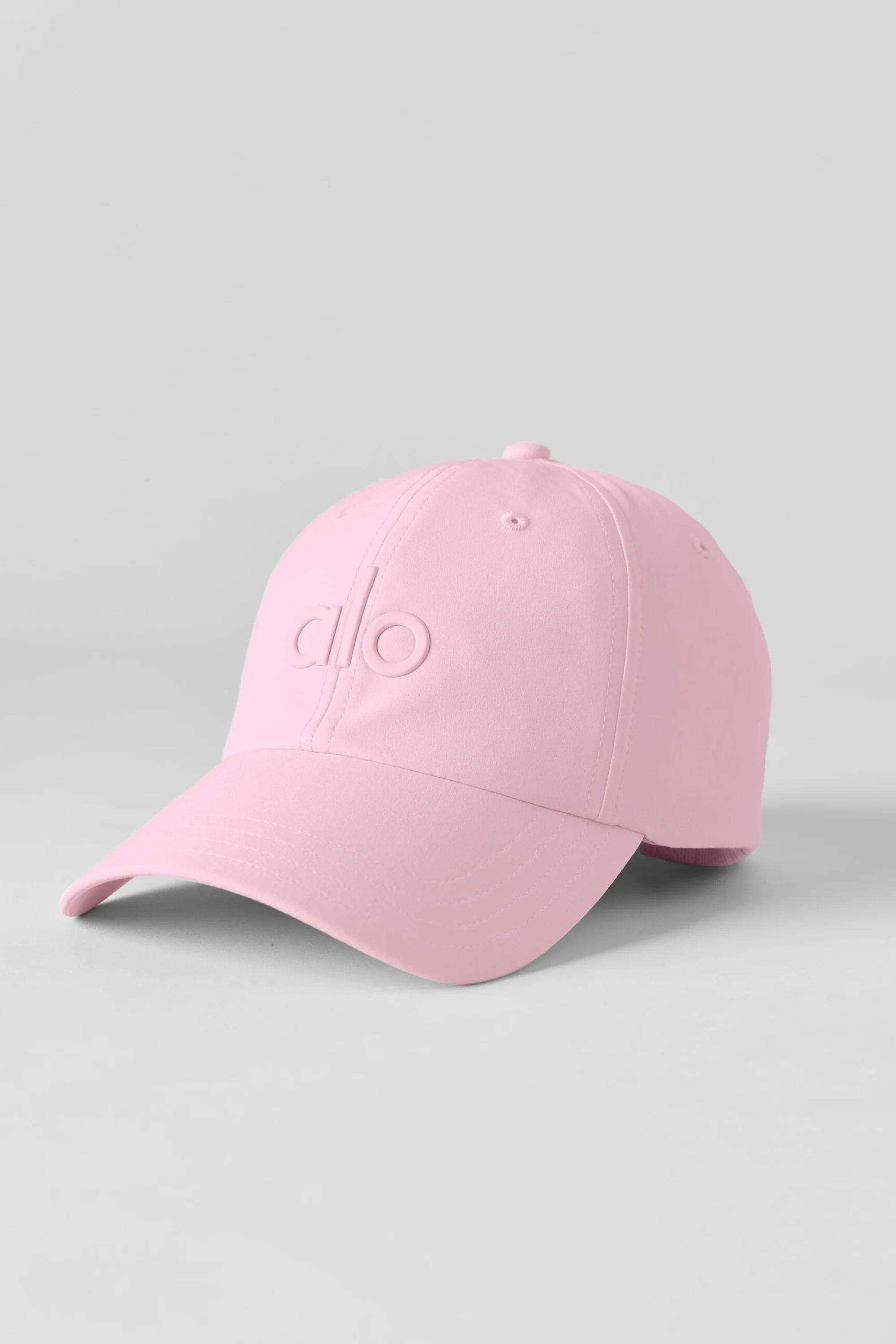 Performance Off-Duty Cap in Pink Marshmallow with Curved Brim