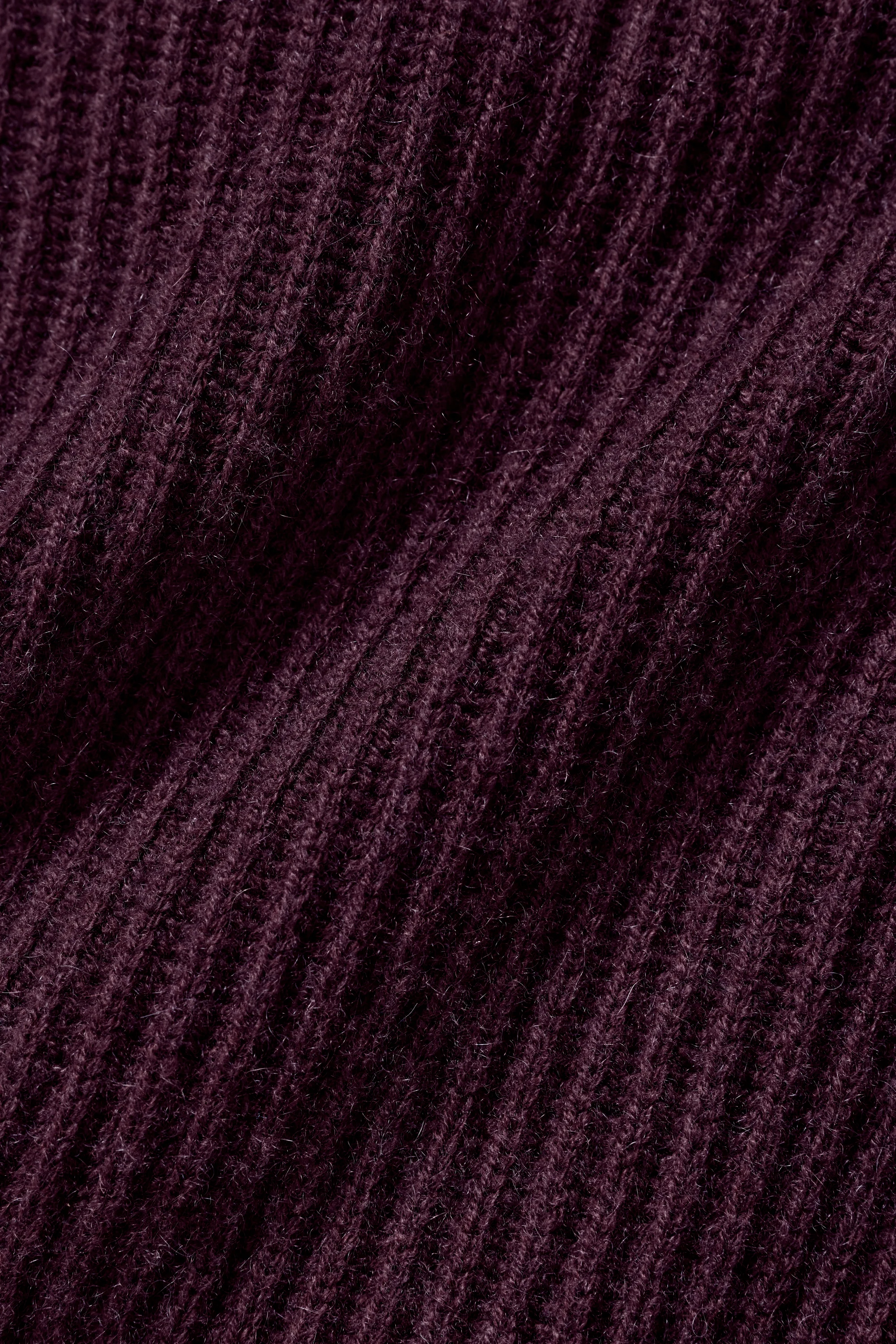 Cashmere Wool Harmony Cardigan in Rich Bordeaux