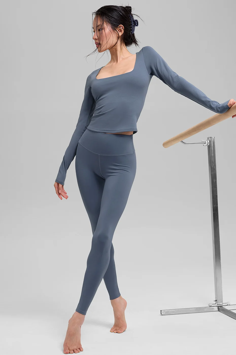 ALO Softsculpt High-Waist Legging Bluestone Medium-Compression Sculpting Tights