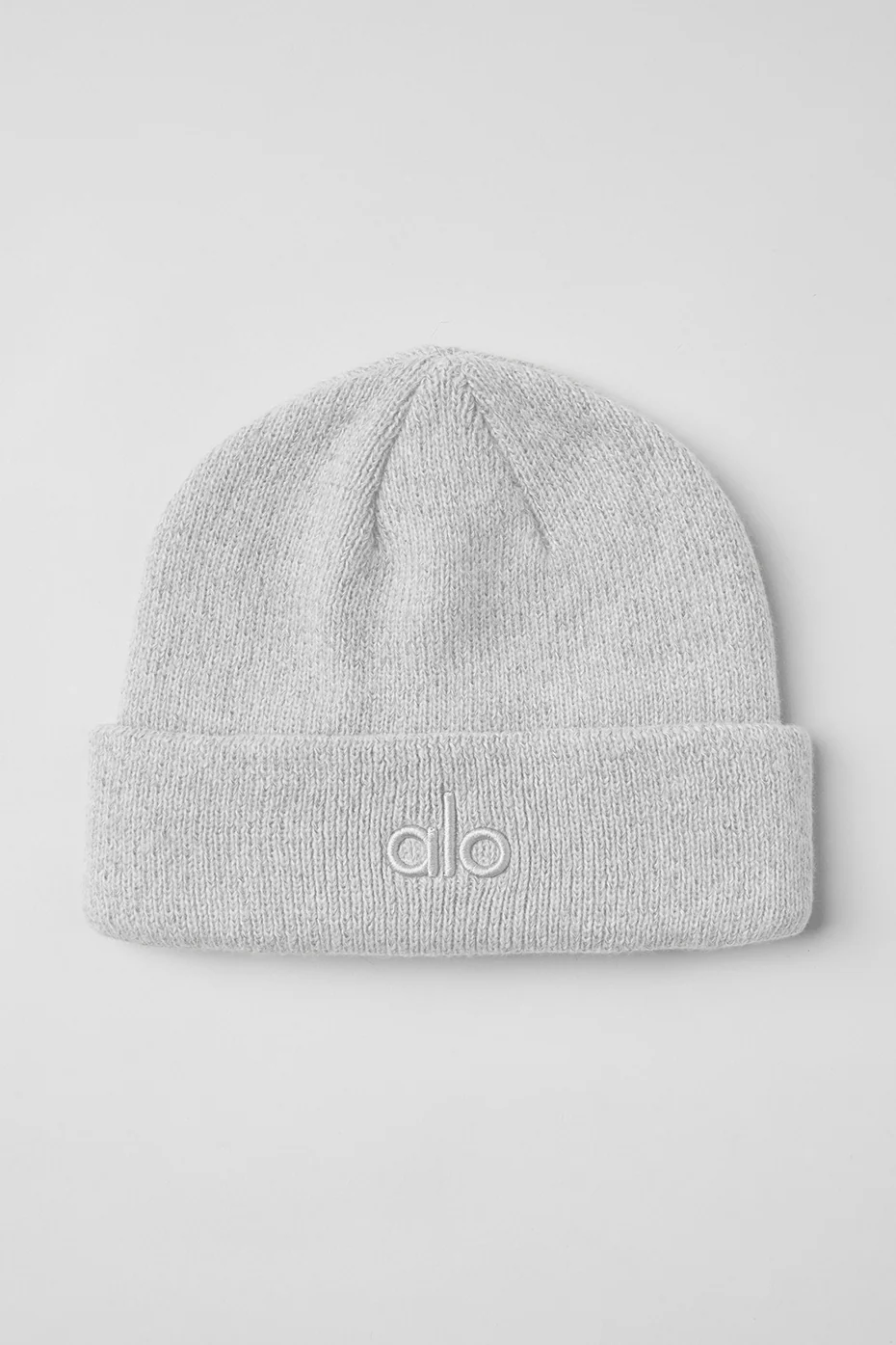 Notable Beanie in Athletic Heather Grey Ribbed Knit