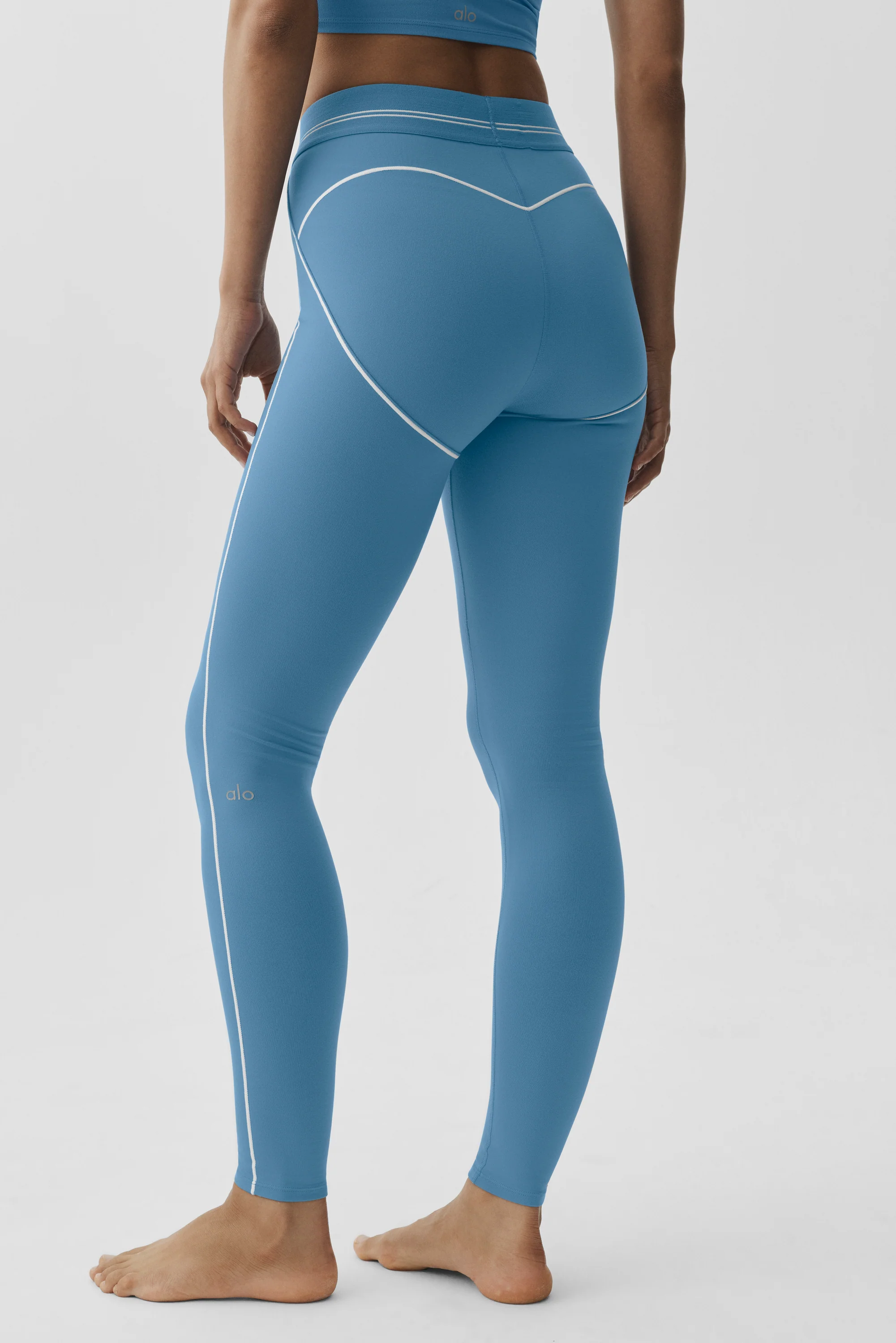 Airbrush High-Waist Heart Throb Legging California Blue/White