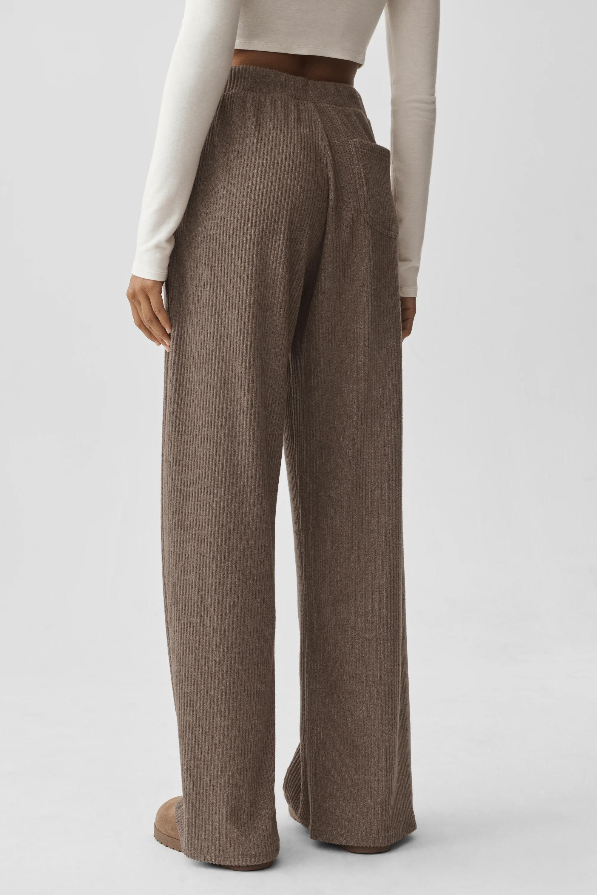 Muse Wide Leg Pant in Java Brown Heather