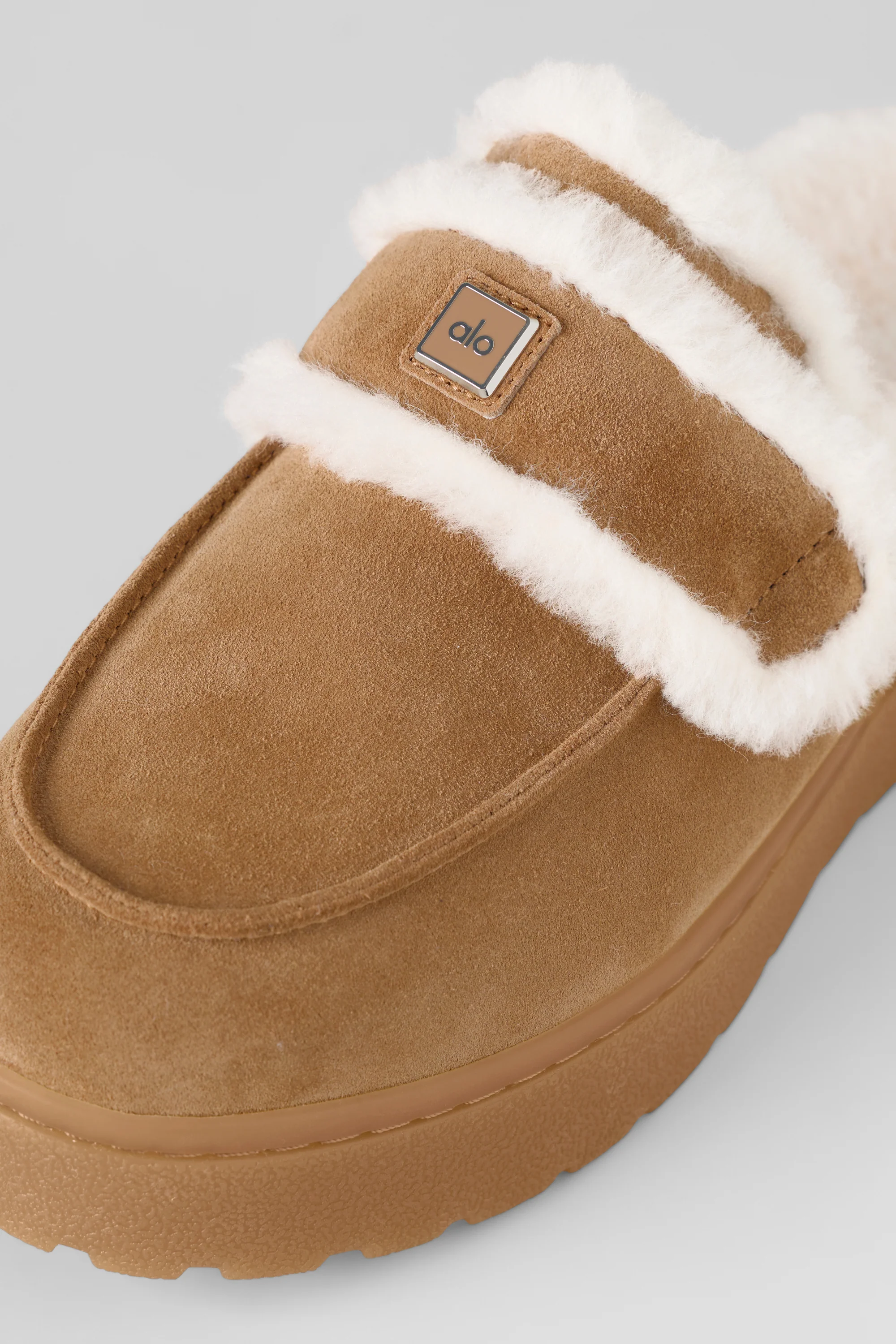 ALO Malibu Loafer - Rich Chestnut Suede Slip-On