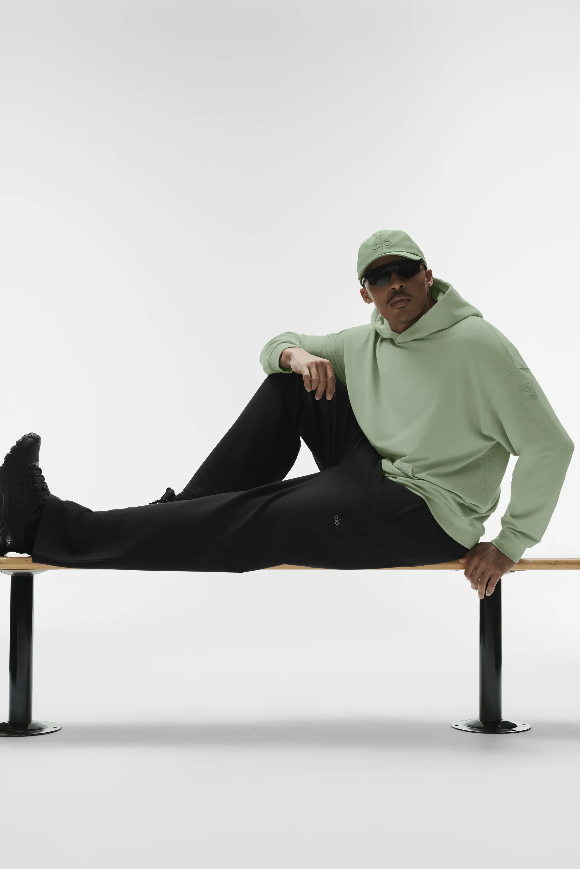 Double Take Hoodie Dune Grass Classic Fit Pullover