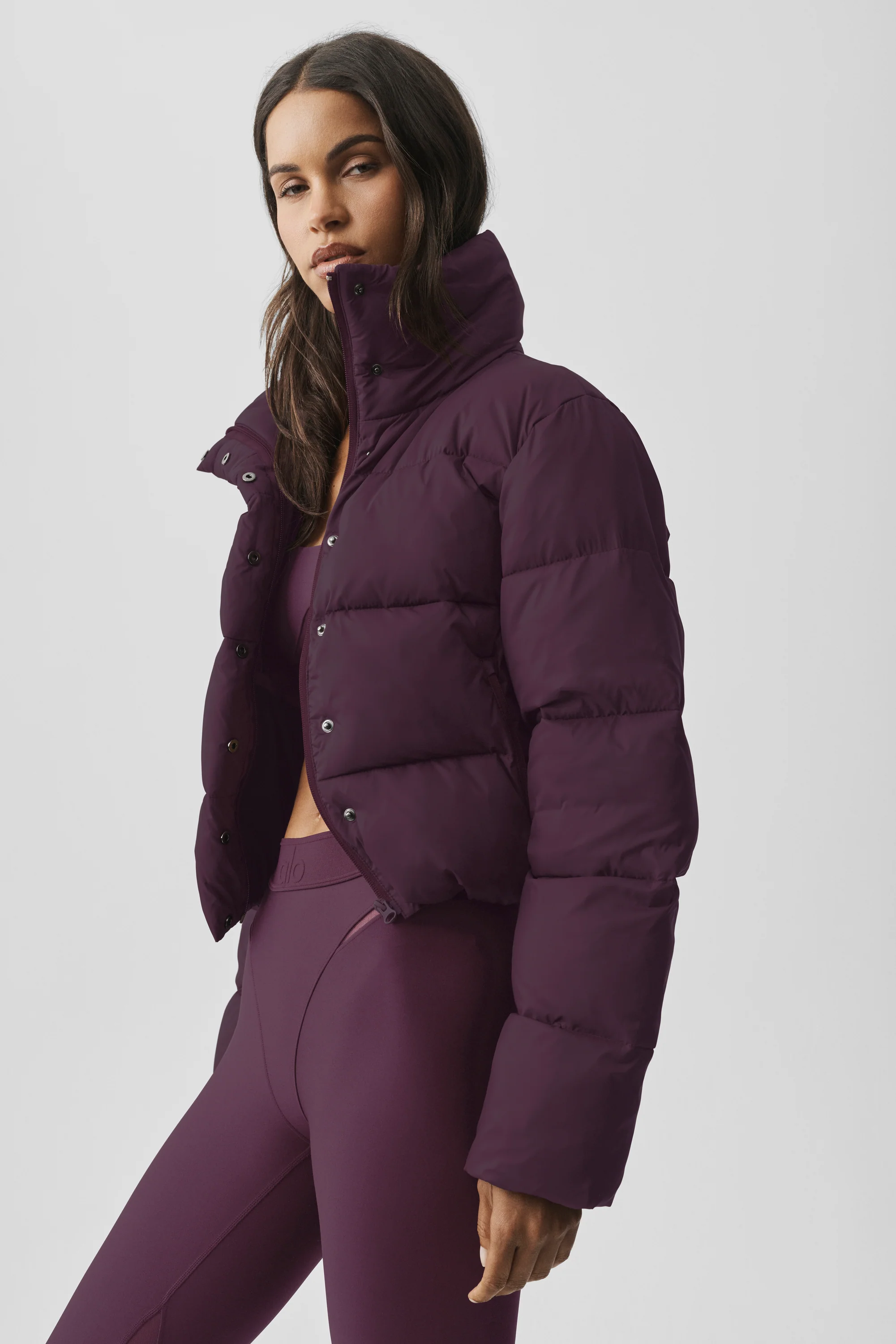 Gold Rush Puffer Jacket in Rich Bordeaux Ripstop