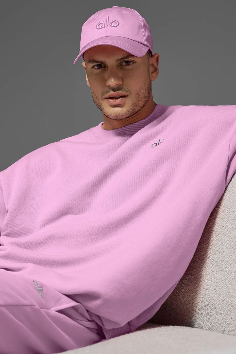 Aloyoga Off-Duty Cap in Candy Heart Pink mit Klettverschluss