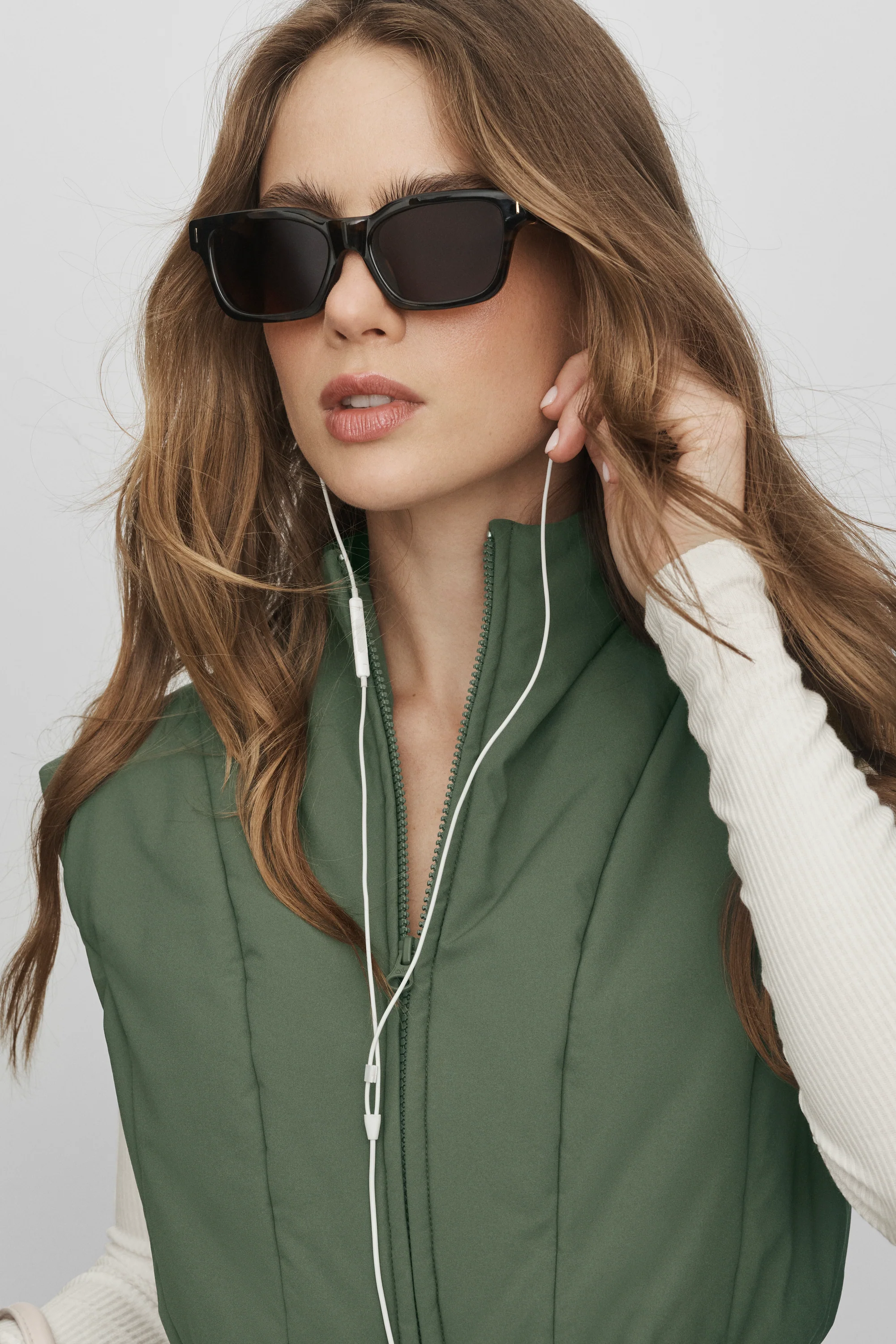 Gilet Momentum in Bamboo Green per layering facile