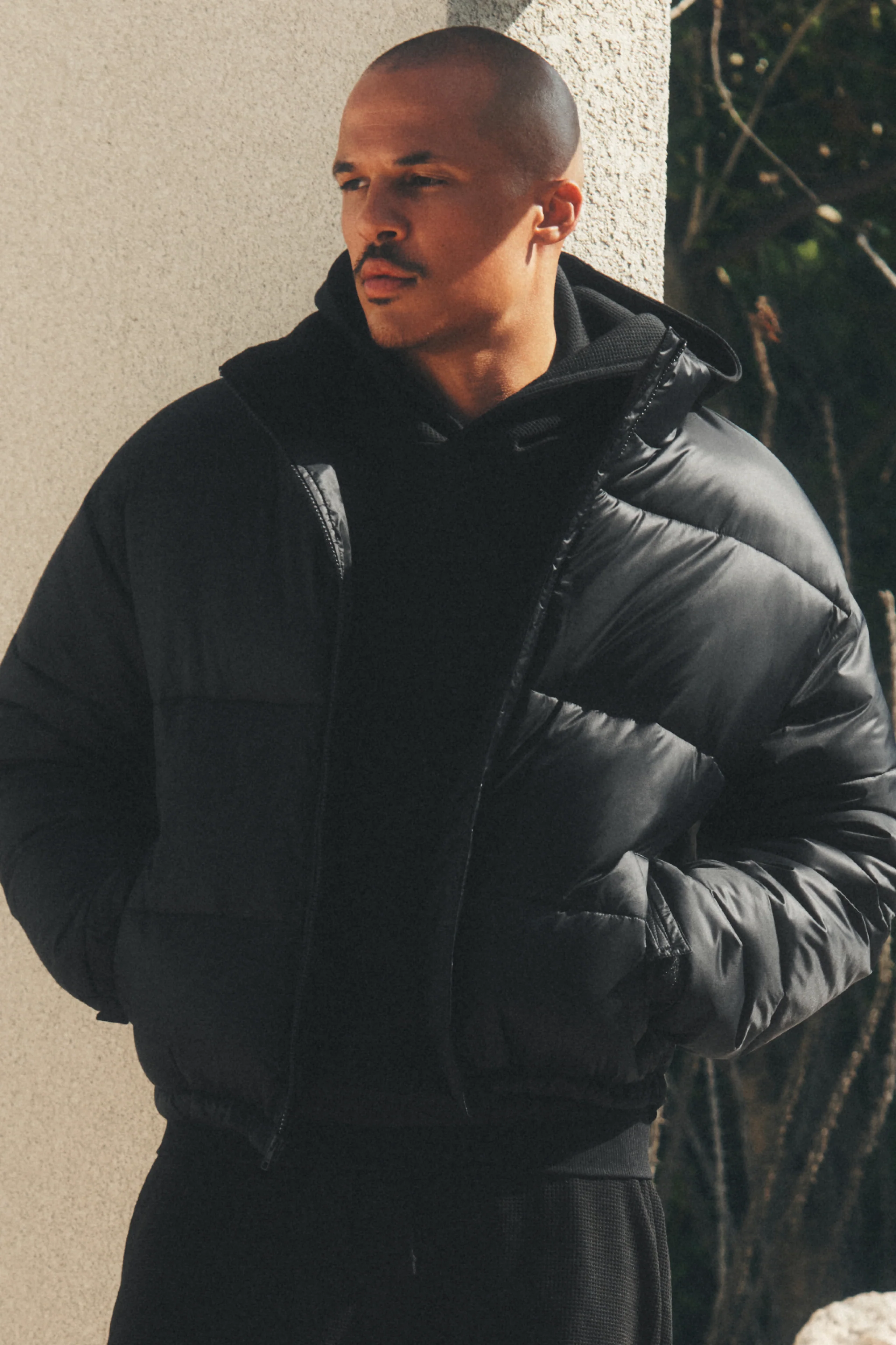 Cold Front Puffer Jacket in Black for Transitional Weather