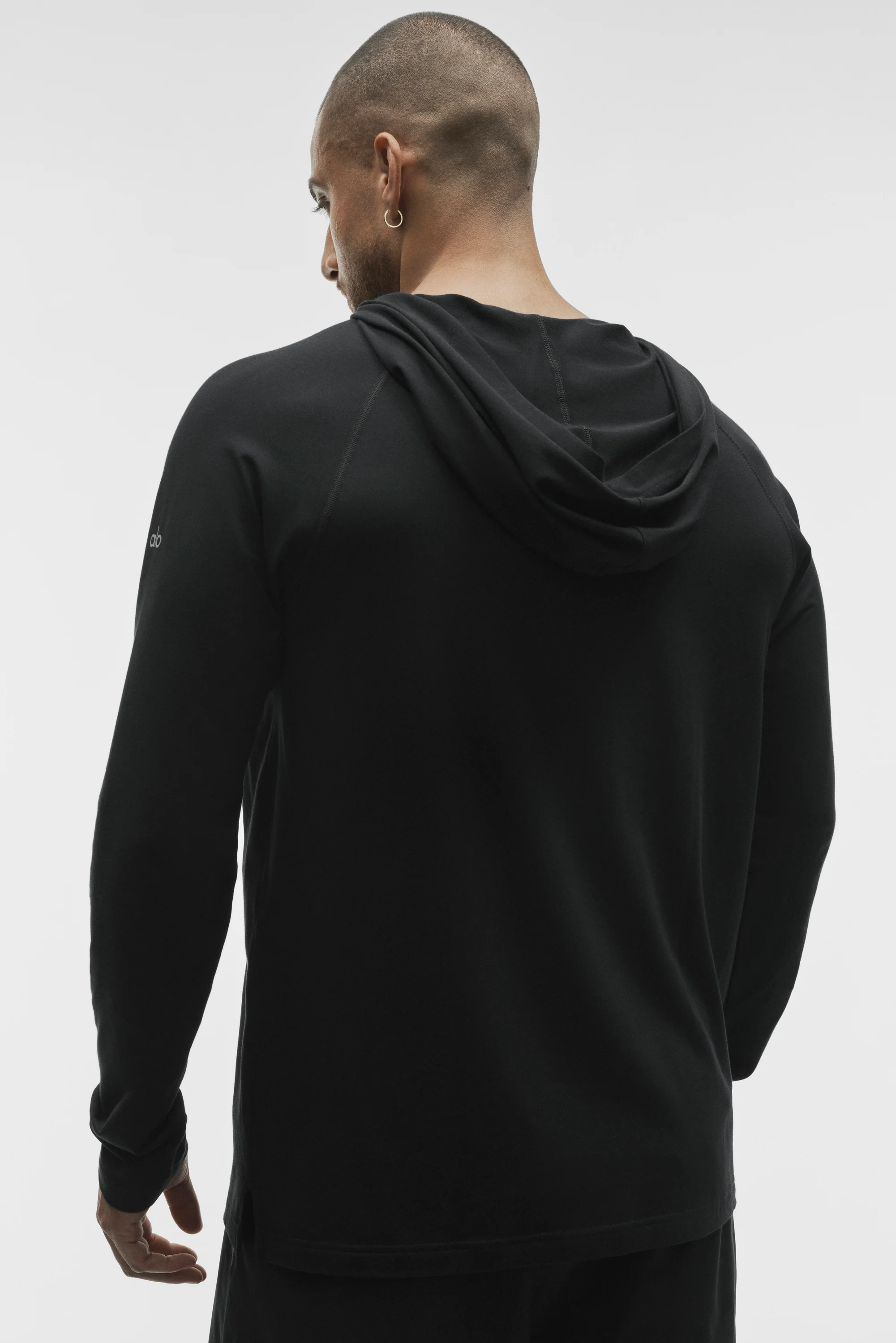 ALO Vapor Long Sleeve Hoodie in Schwarz für Herren