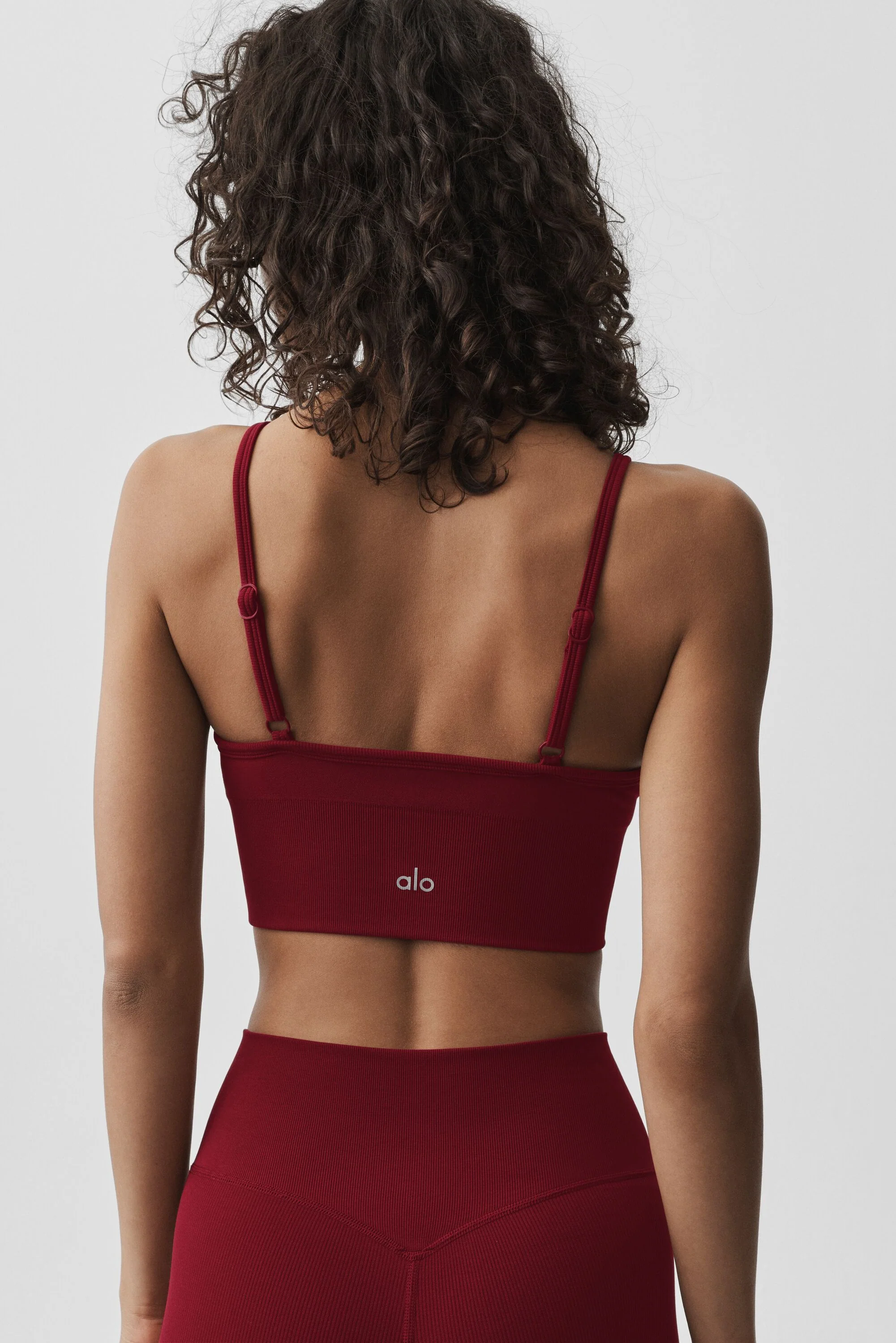 Seamless Modal Ribbed Delight Bralette in Summer Romance Red