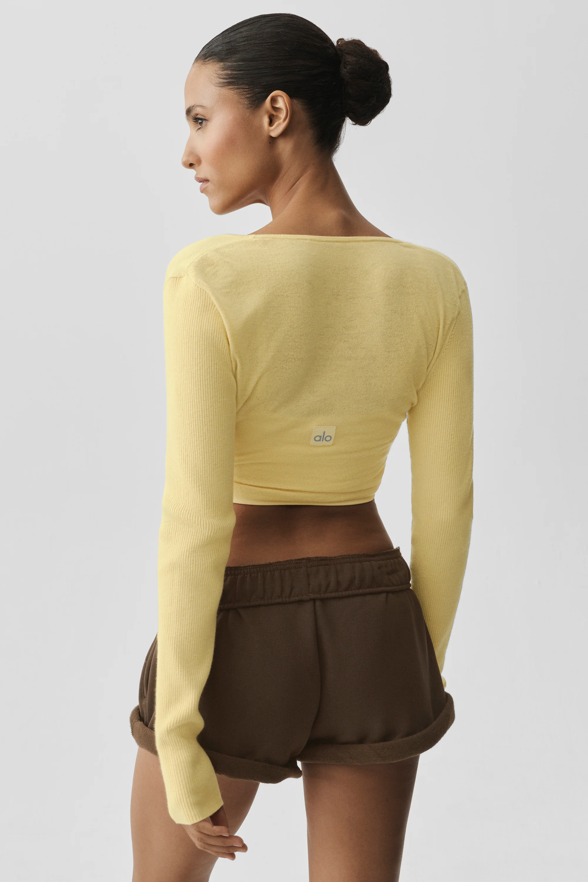 Sweater Knit Crossover Long Sleeve Warm Butter V-Neck Layering Top
