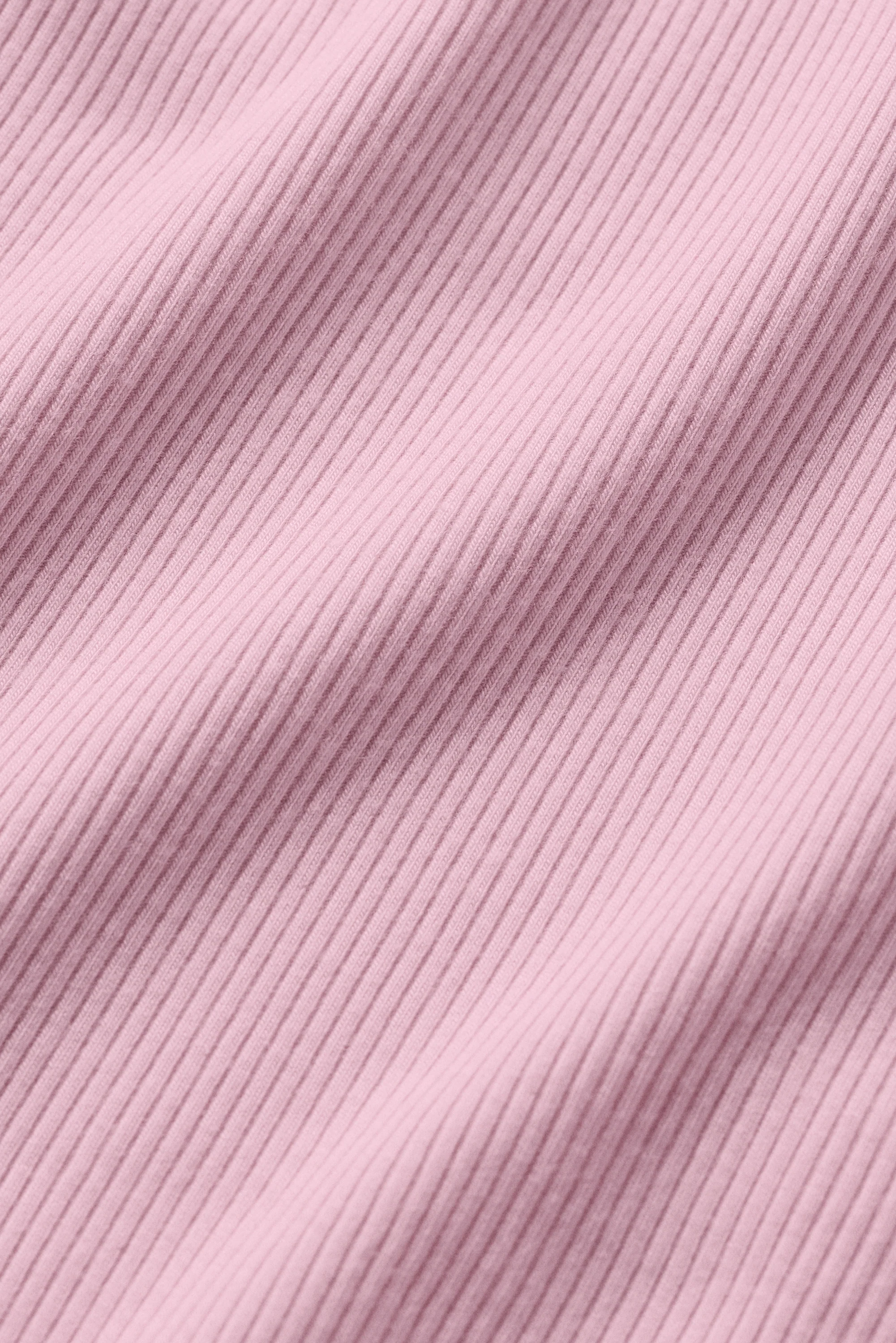 Ribbed Modal Cap Sleeve Top in Pink Marshmallow