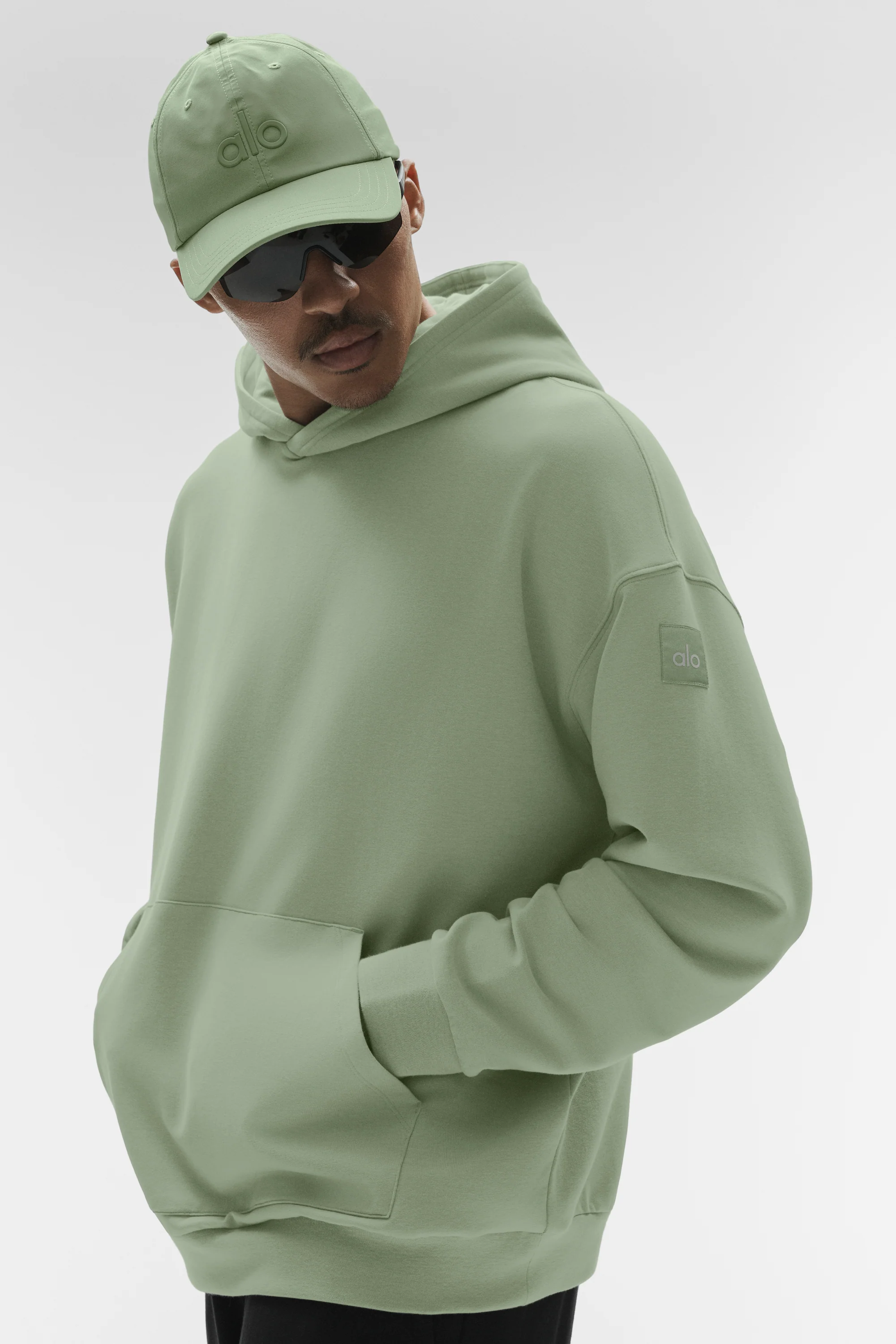 Double Take Hoodie Dune Grass Classic Fit Pullover