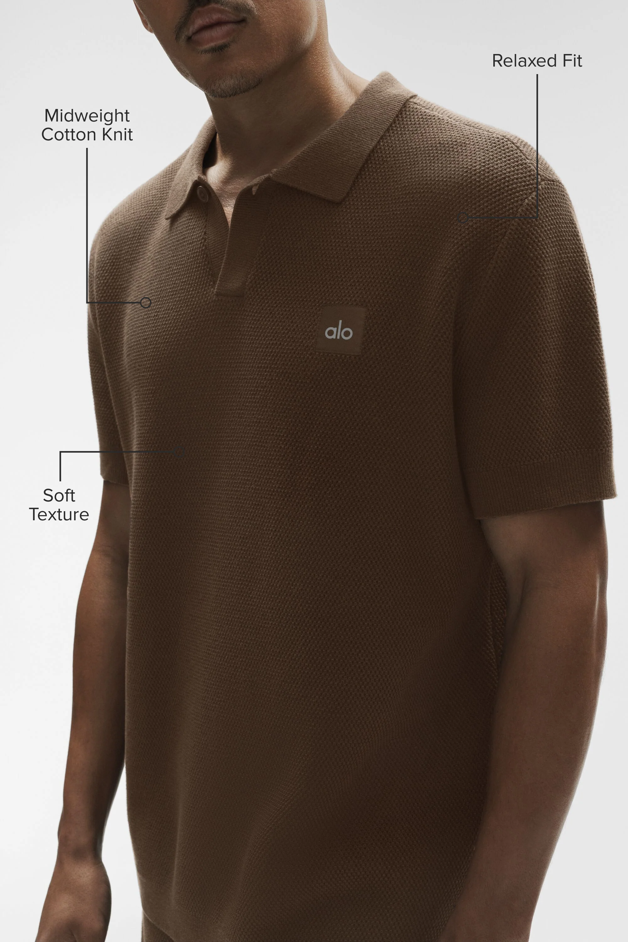 Polo en maille Sports Club Espresso