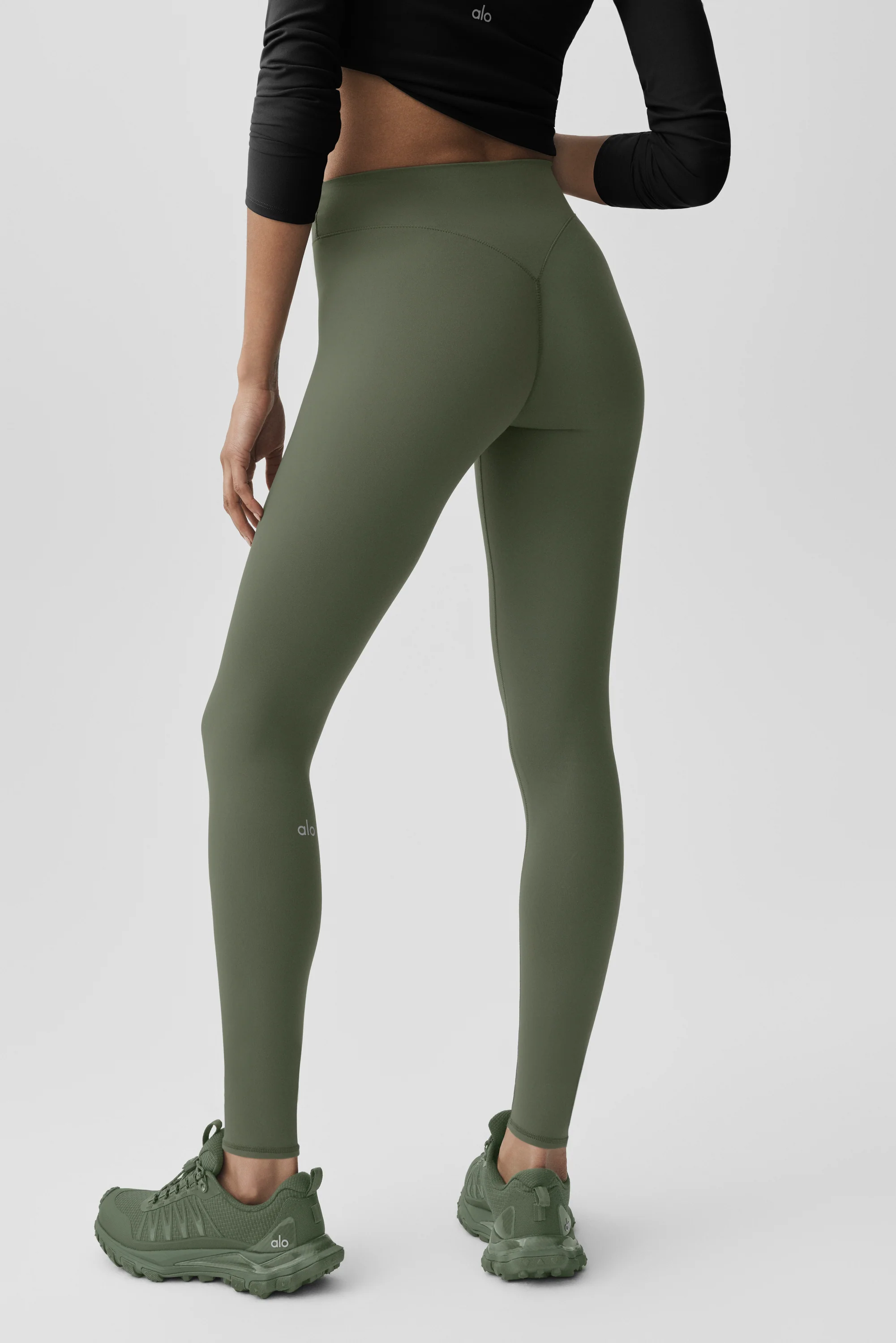 ALO Softsculpt 7/8 Define Legging in Bamboo Green