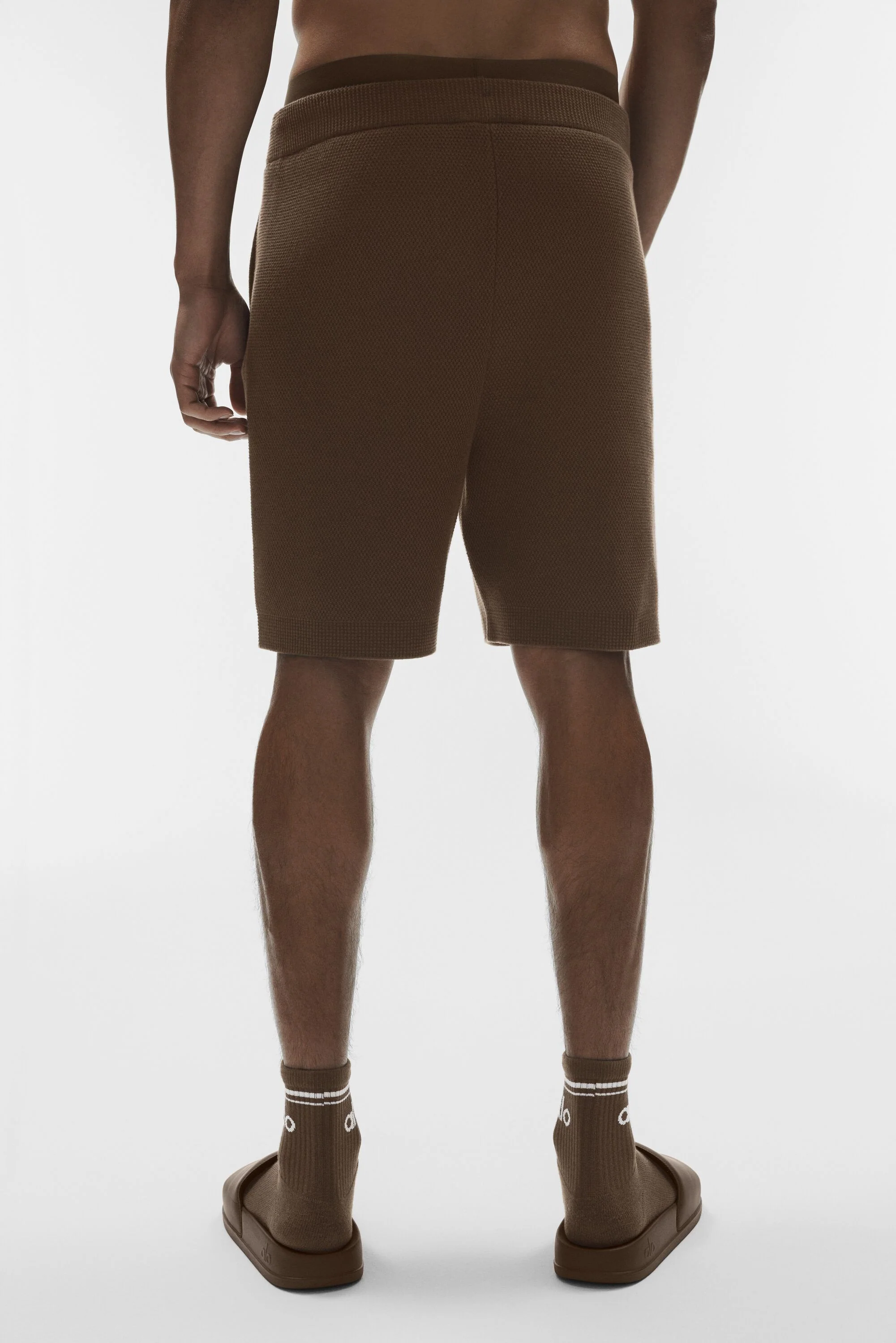 Short en maille tricotée Sports Club 7" Espresso