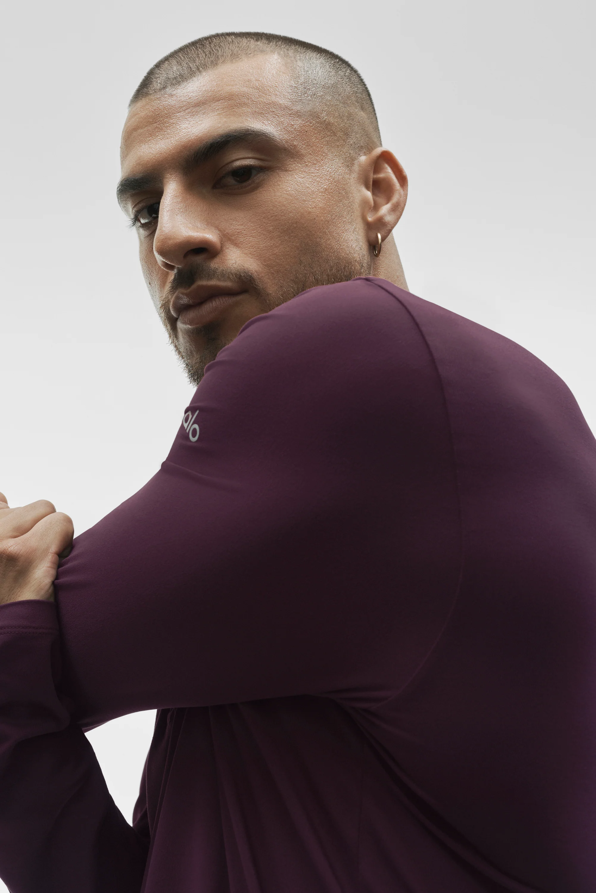 Conquer 1/4 Zip Reform Long Sleeve Rich Bordeaux Men's Pullover