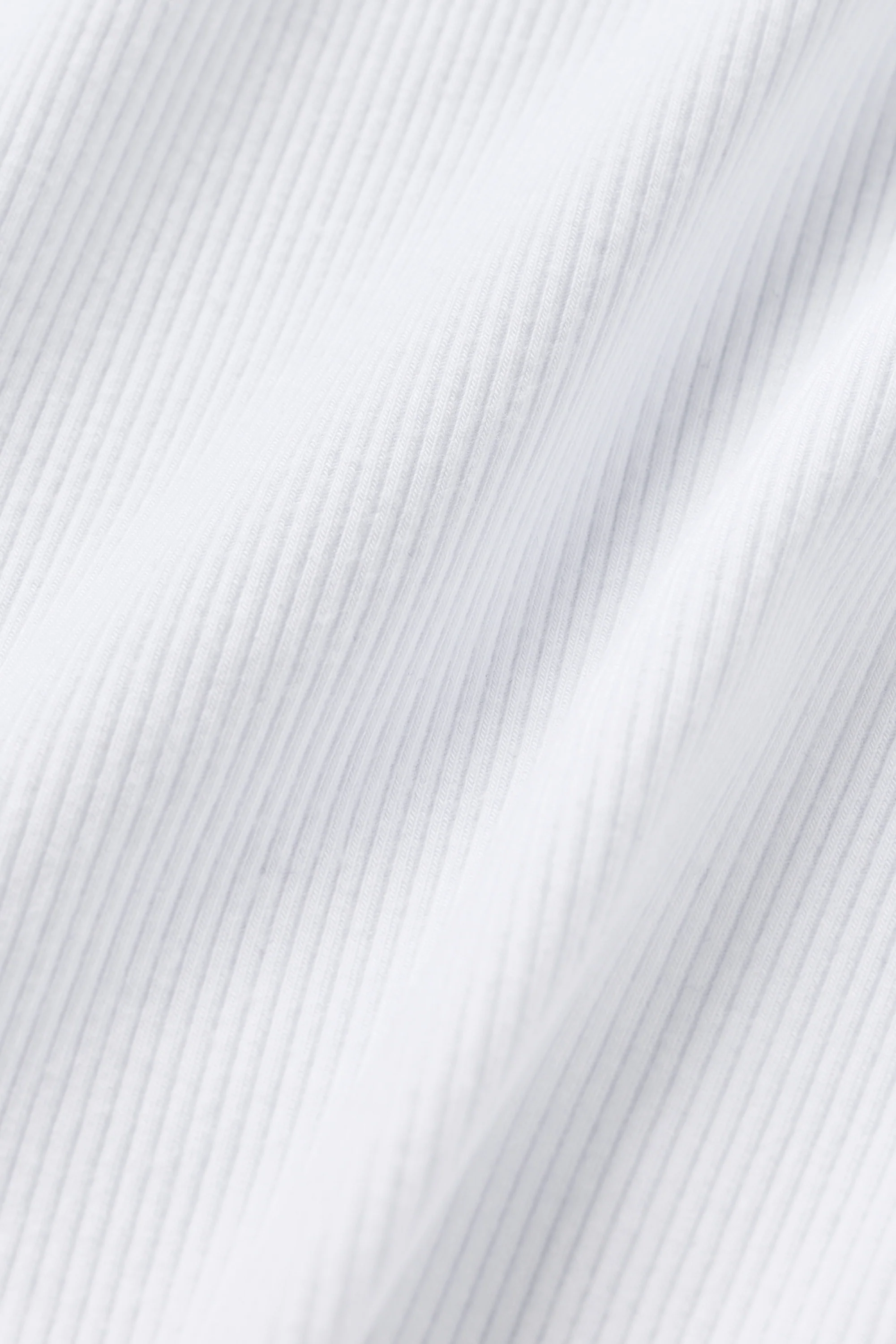 Ribbed Modal Cap Sleeve Top in White