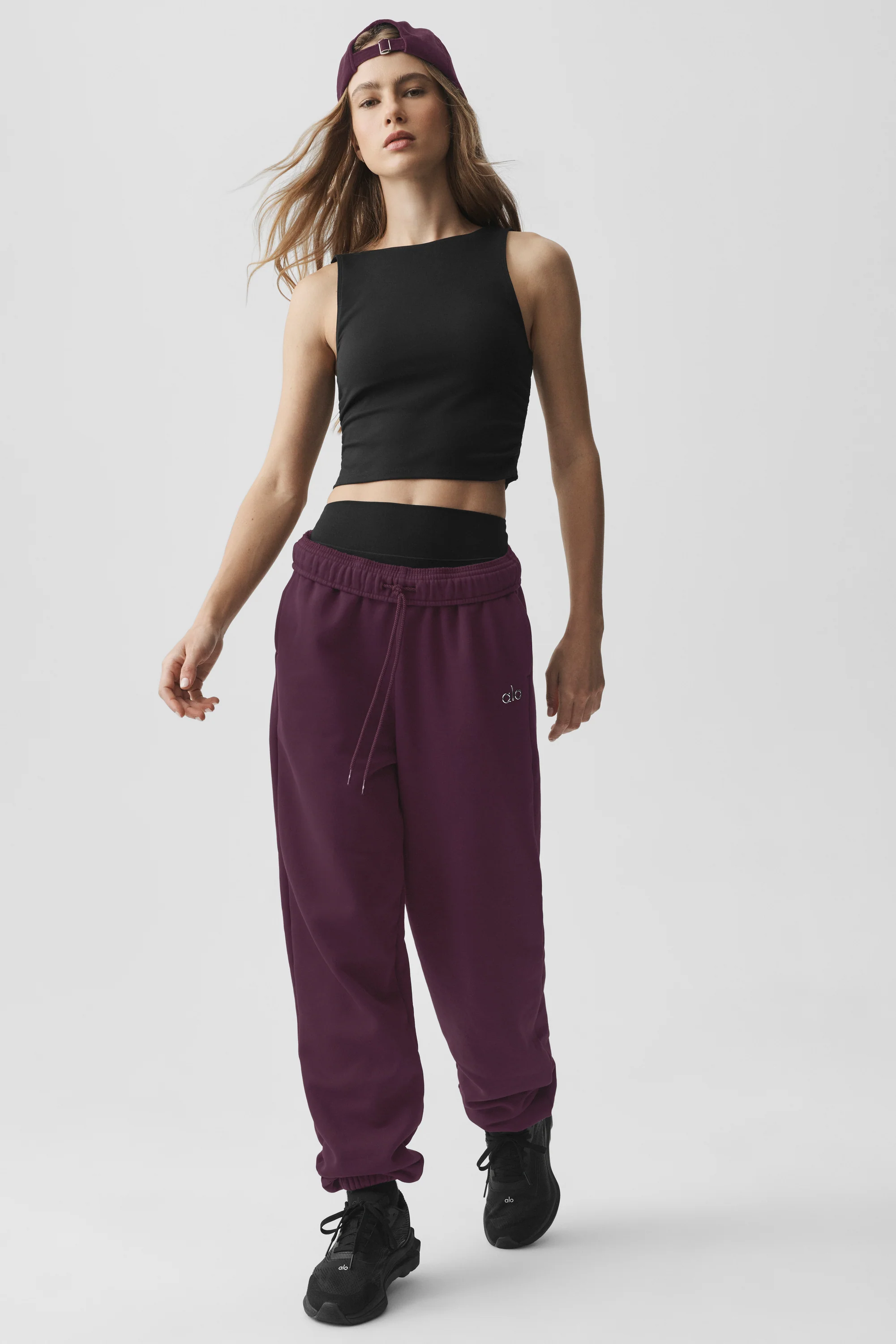 ALO Softsculpt Entice Bra Tank in Black for Everyday Layering