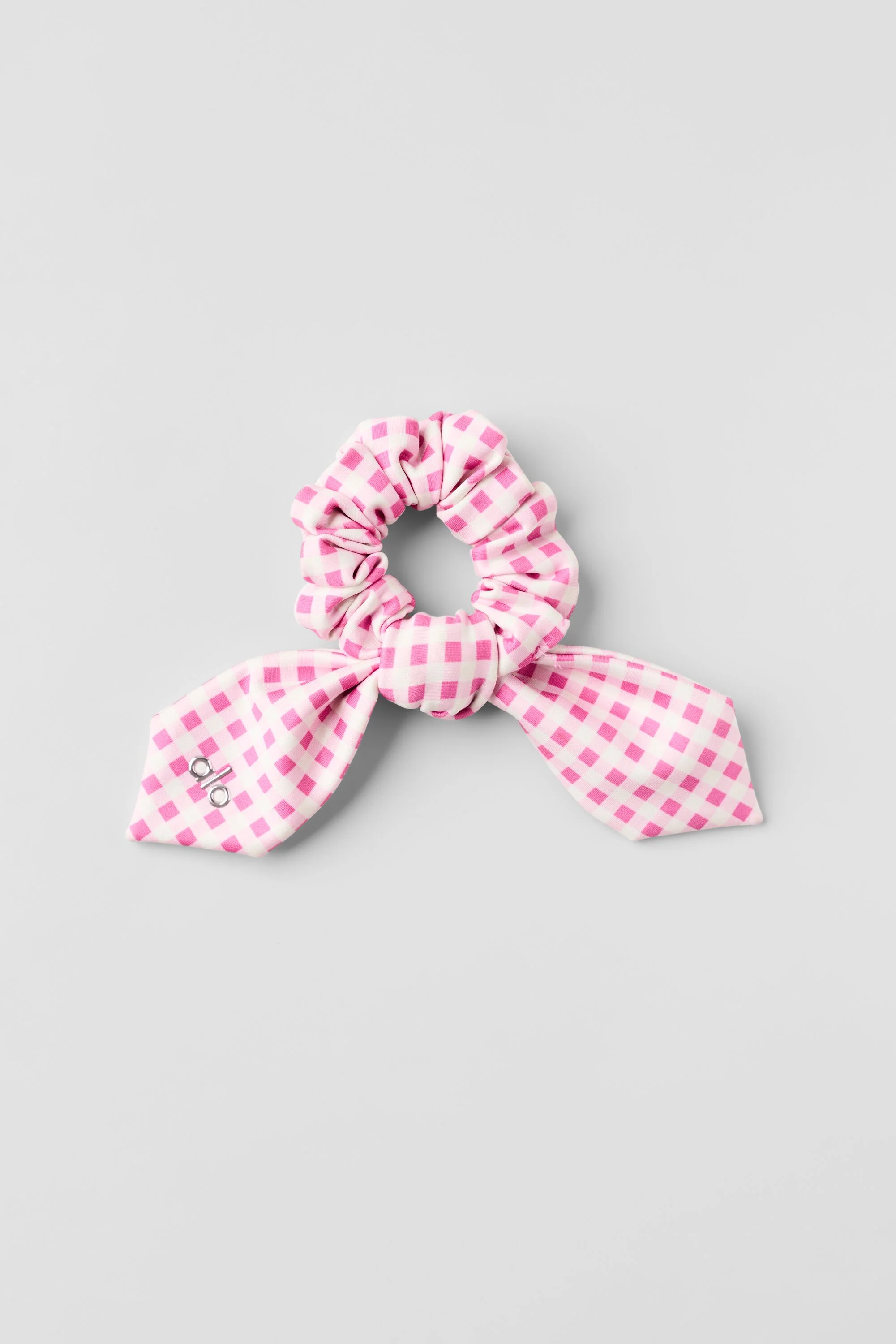 Airlift Gingham Rhythm Scrunchie in Paradise Pink Gingham