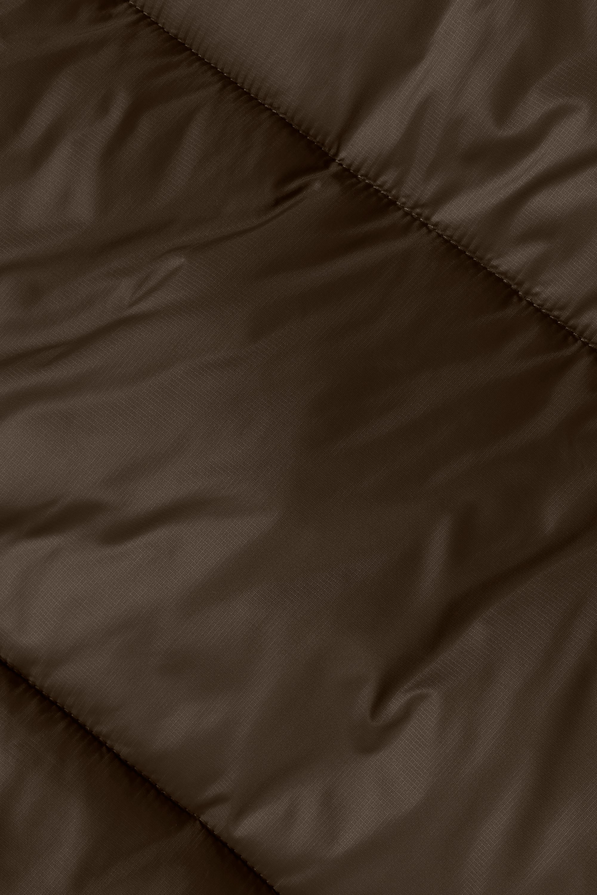 Cold Front Puffer Jacket in Espresso with Polar Fleece Collar Lining