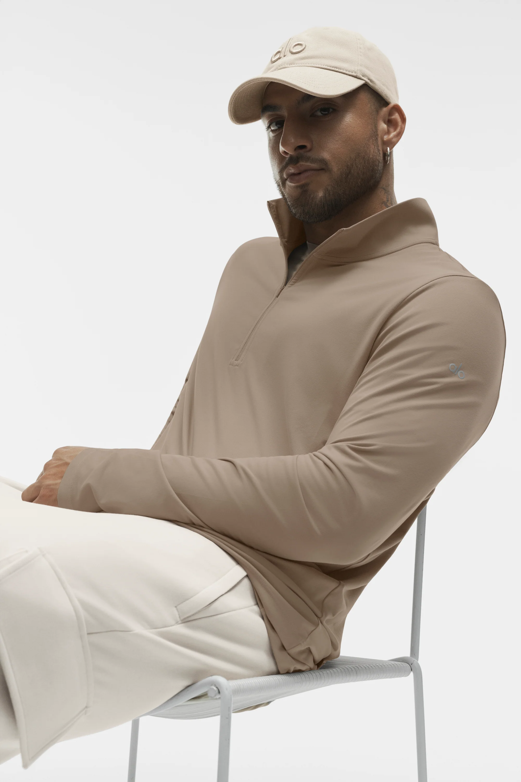 Conquer 1/4 Zip Reform Long Sleeve in Gravel