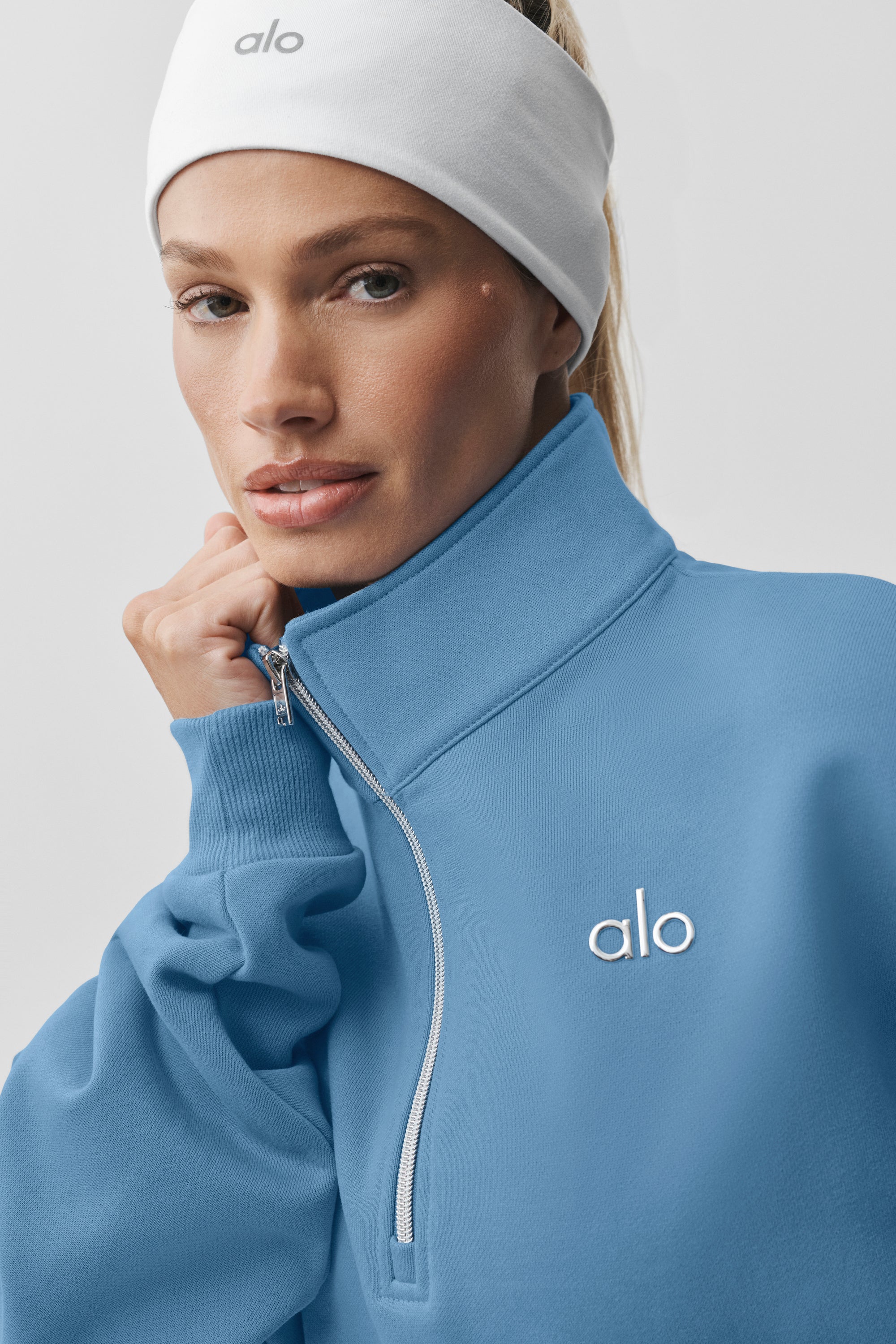 Accolade 1/4 Zip Pullover California Blue Loungewear for Women