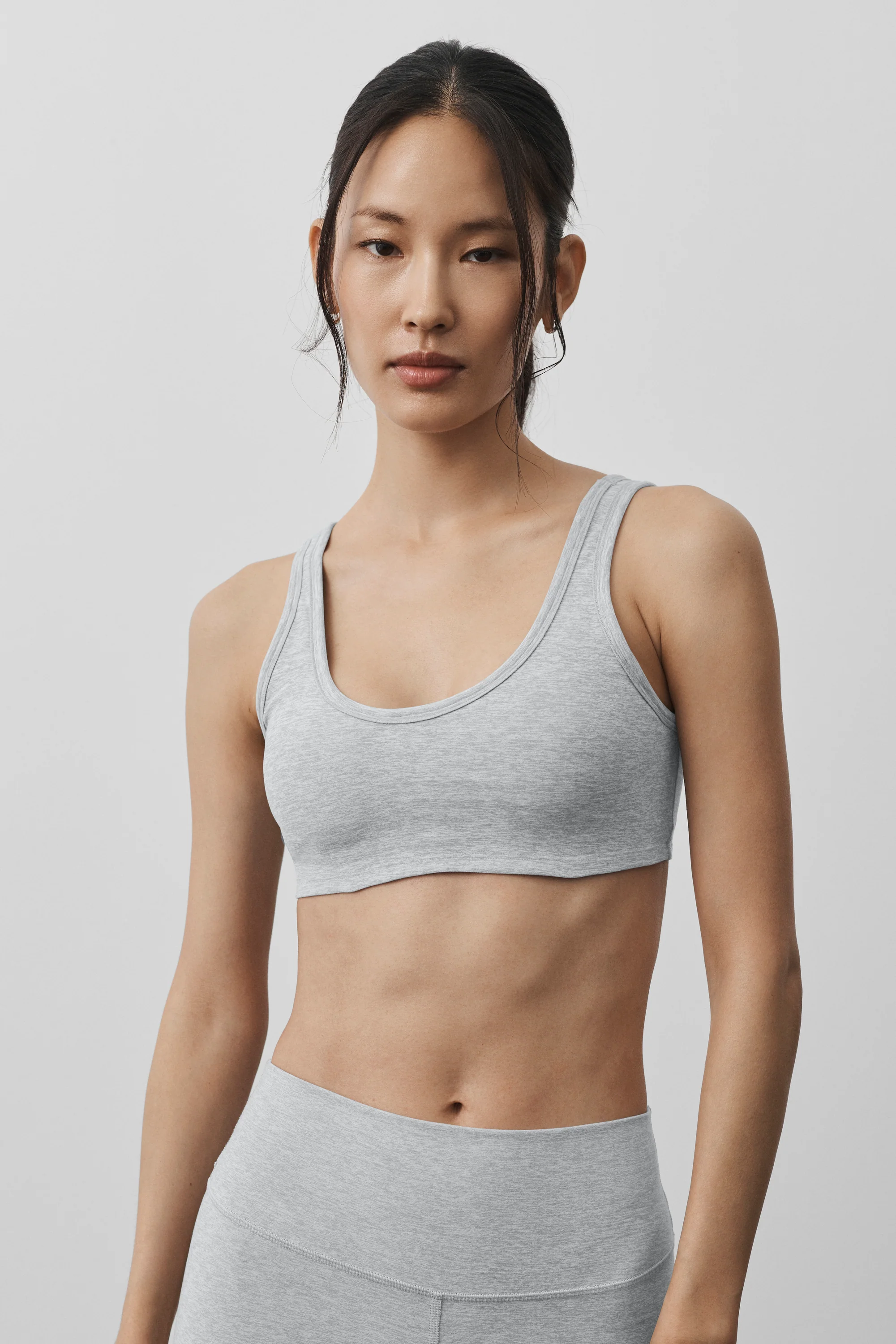 Alosoft Center Stage Bra in Vintage Athletic Heather