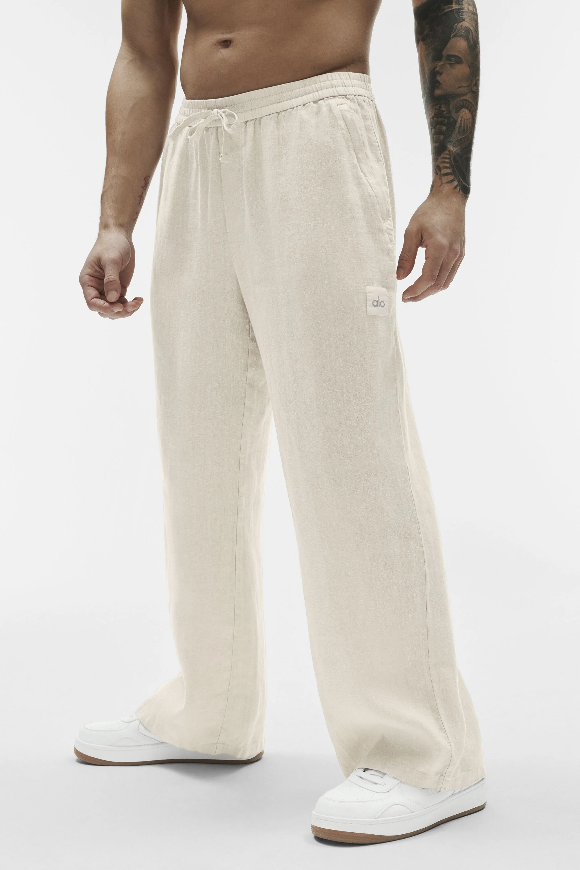 Linen Days Straight Leg Pant in Bone for Off-Duty Days