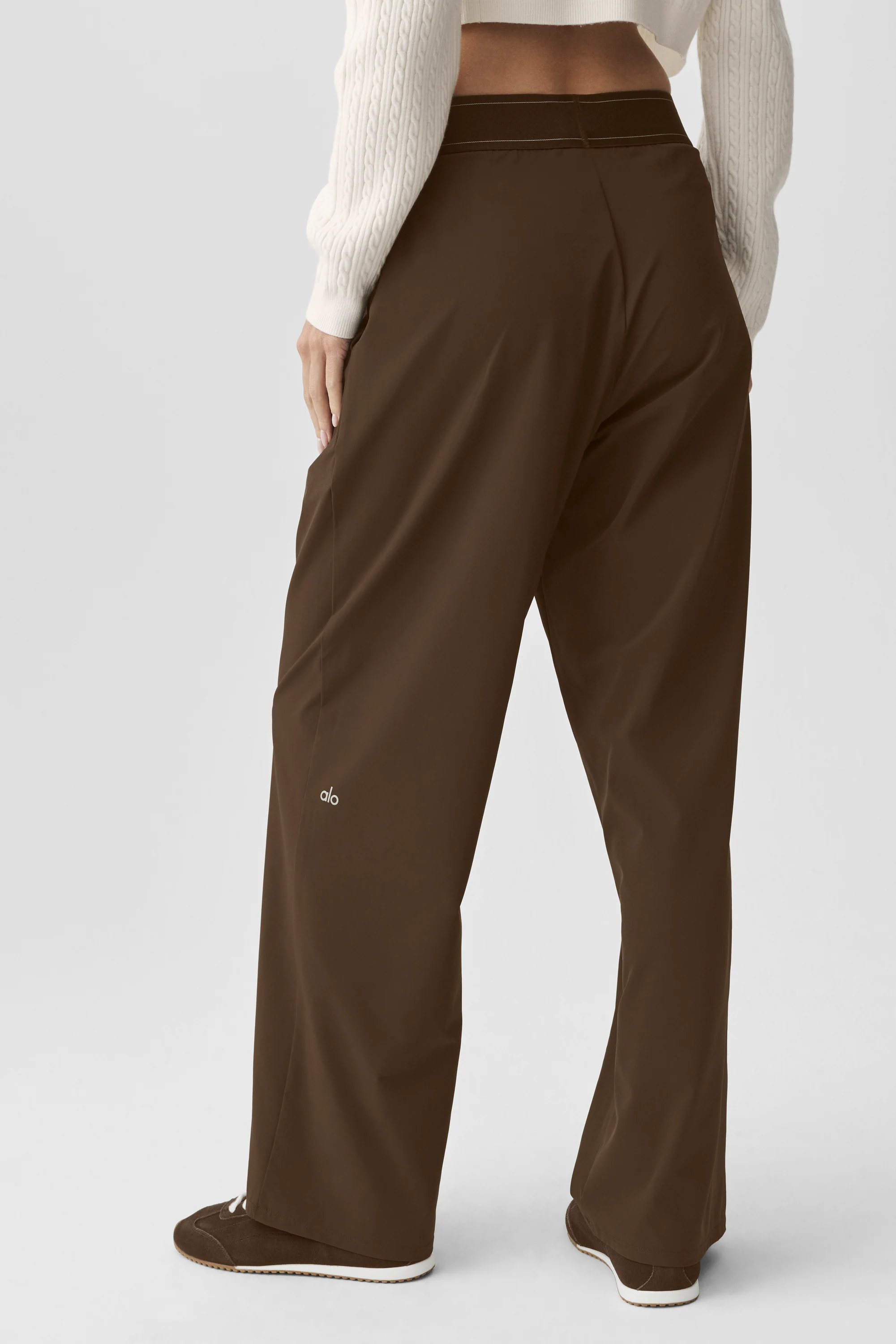 Suit Up Trouser (Short) in Espresso with Boxer-Style Waistband