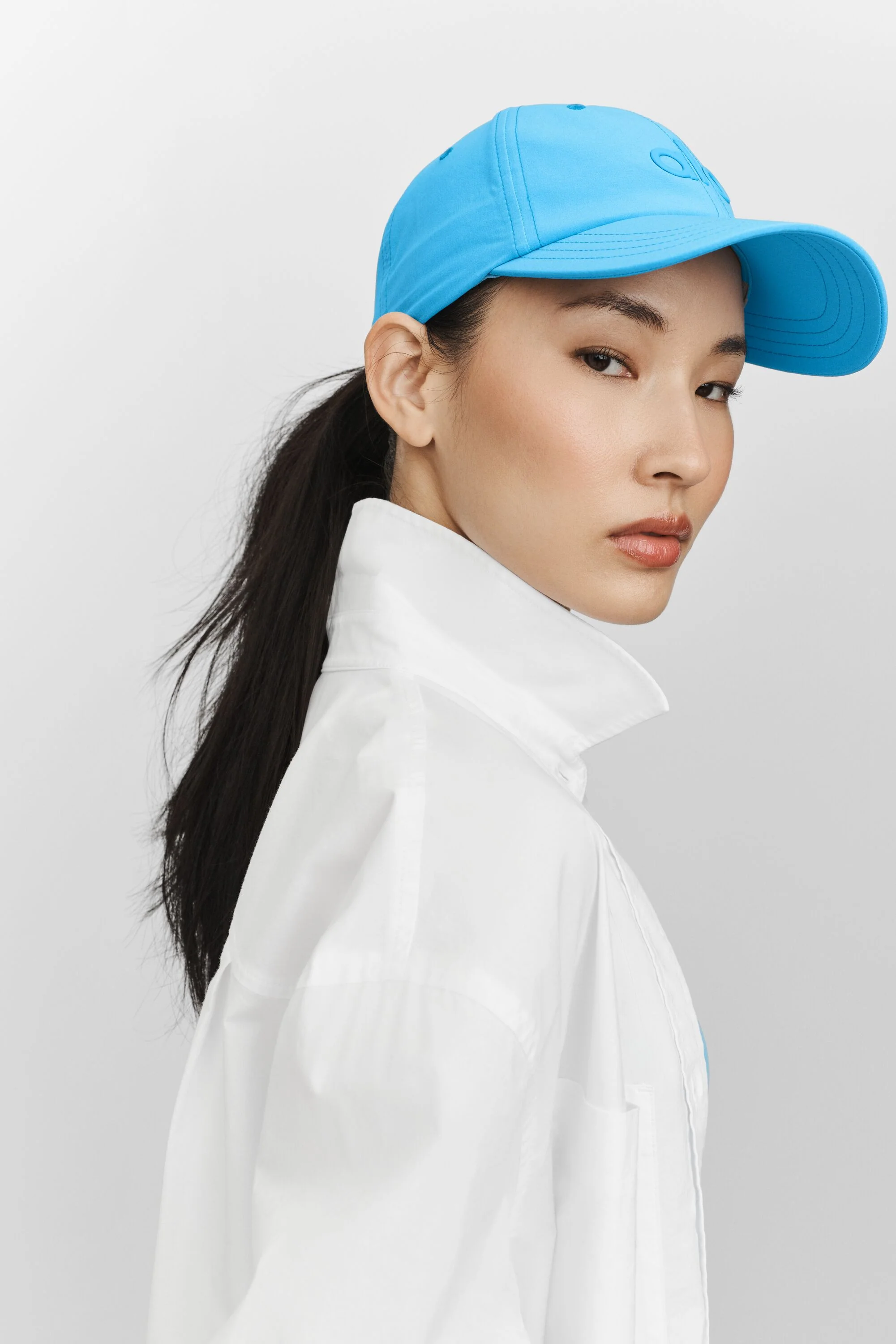 Performance Off-Duty Cap in Azurblau mit verstellbarem Klettverschluss