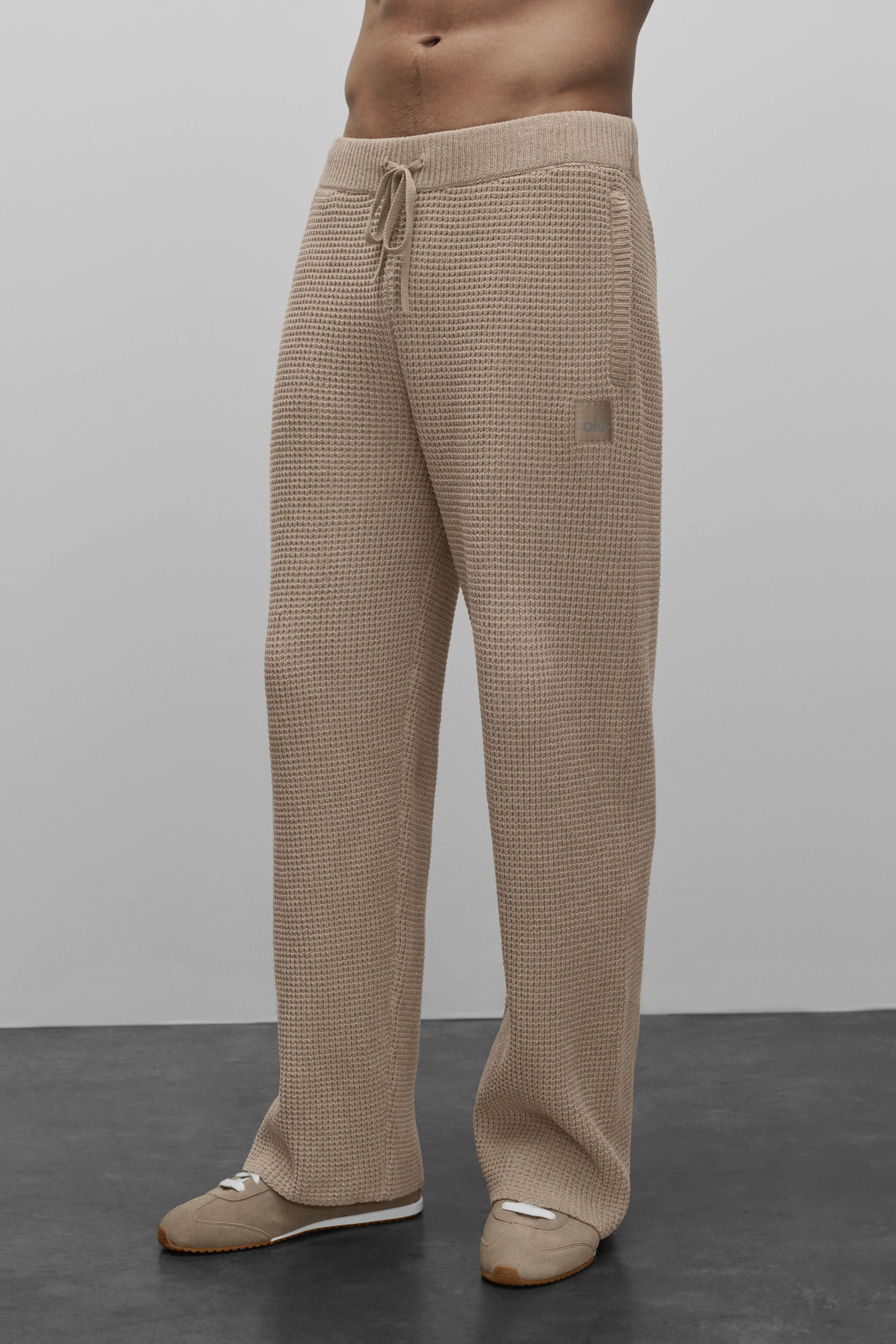 Waffle Chenille Edition Straight Leg Pant in Gravel