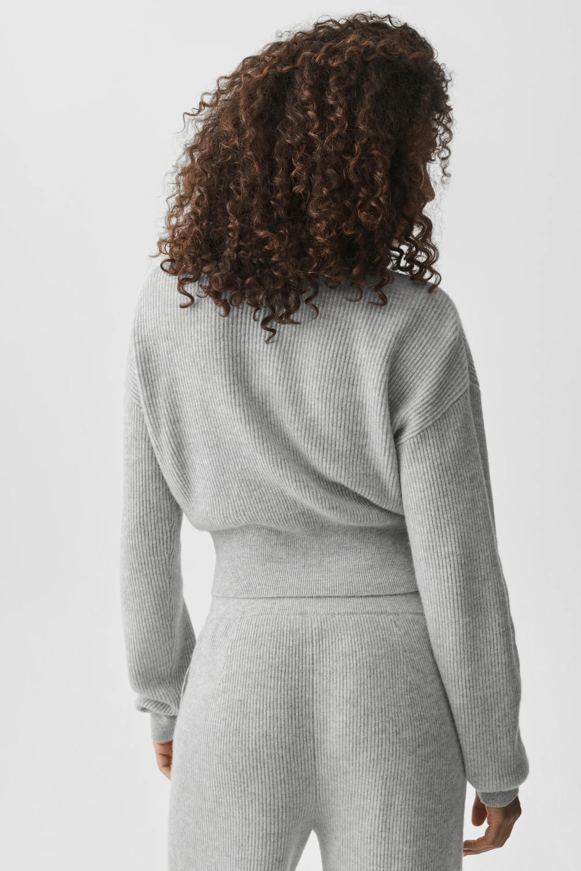 Kurtka z zamkiem Cashmere Wool Harmony, kolor Athletic Heather Grey