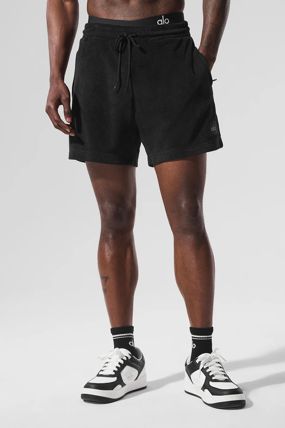 Pantalón corto de rizo 7" Coastal - Negro