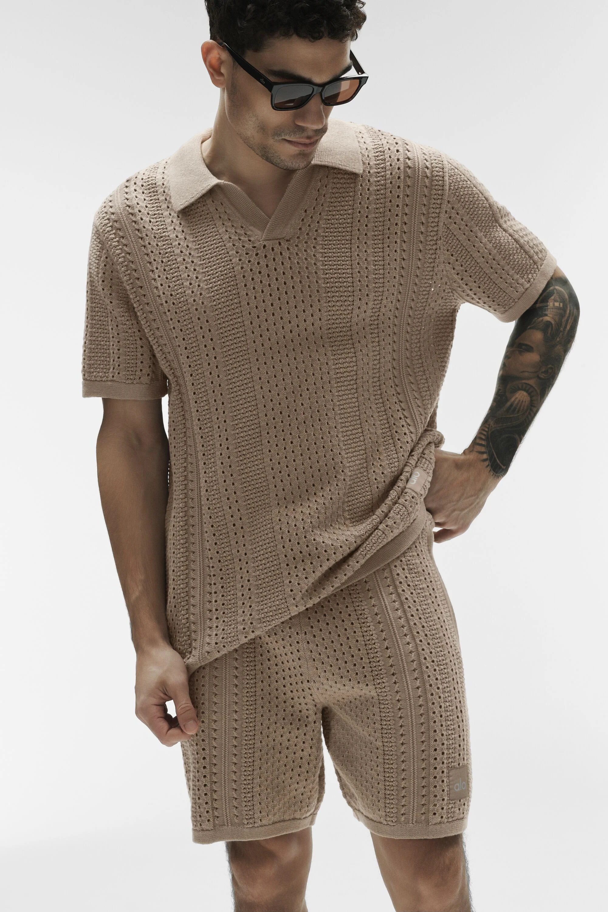 7 Inch Coastline Knit Short in Gravel