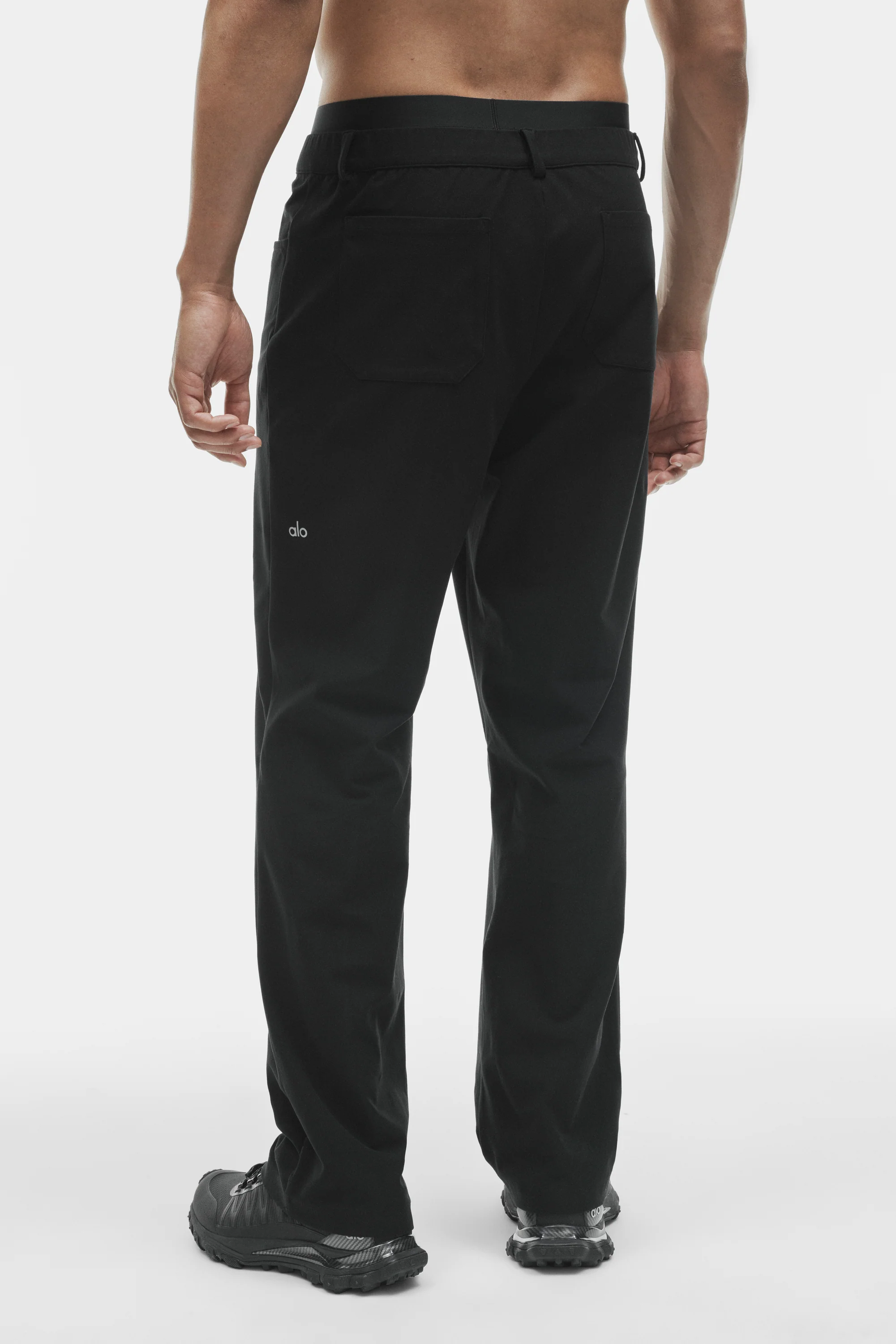 Black Conquer Max 4 Pocket Pant with Button Fly and Hidden Drawcord